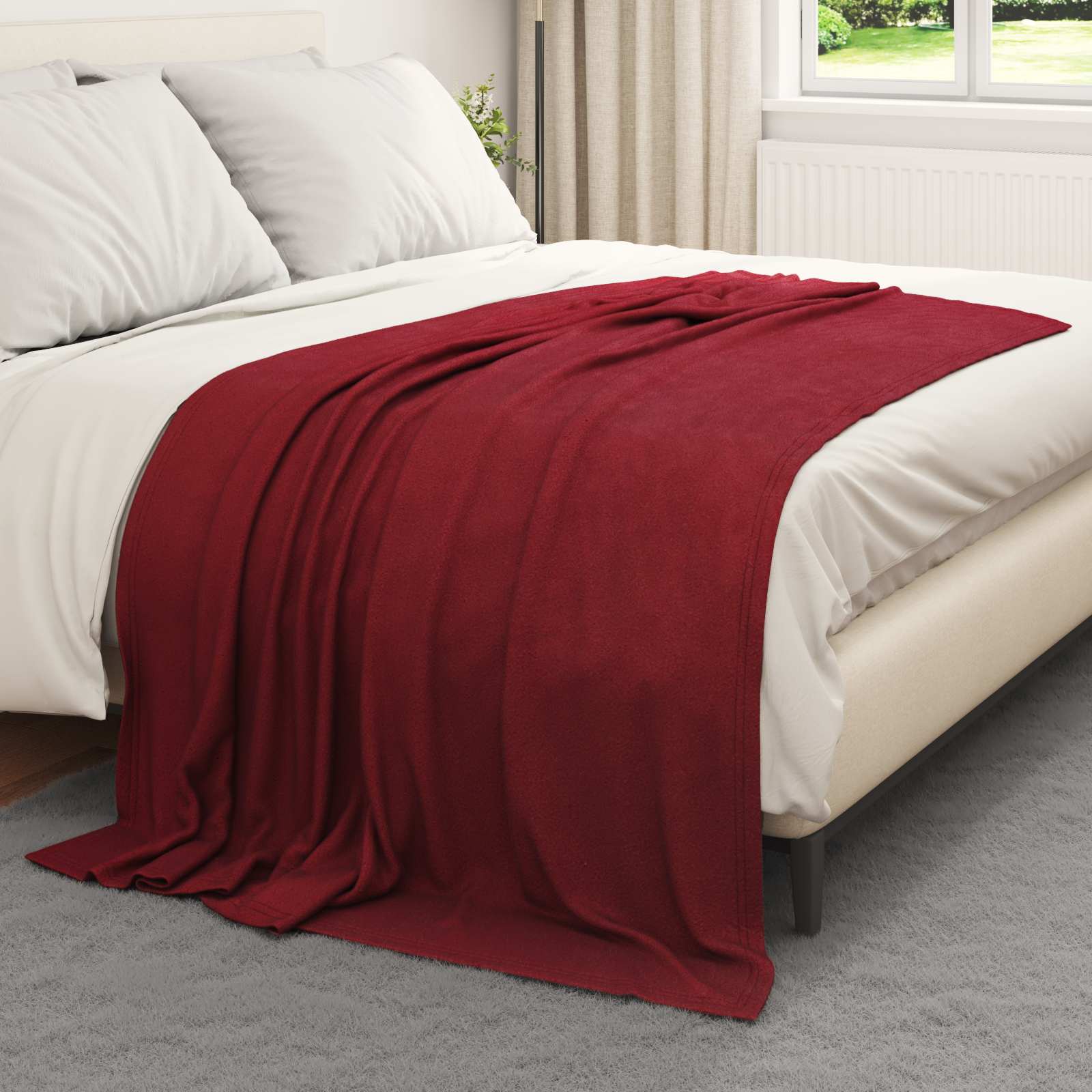 Apklotas Bordo raudona 200 x 150 cm Flysas