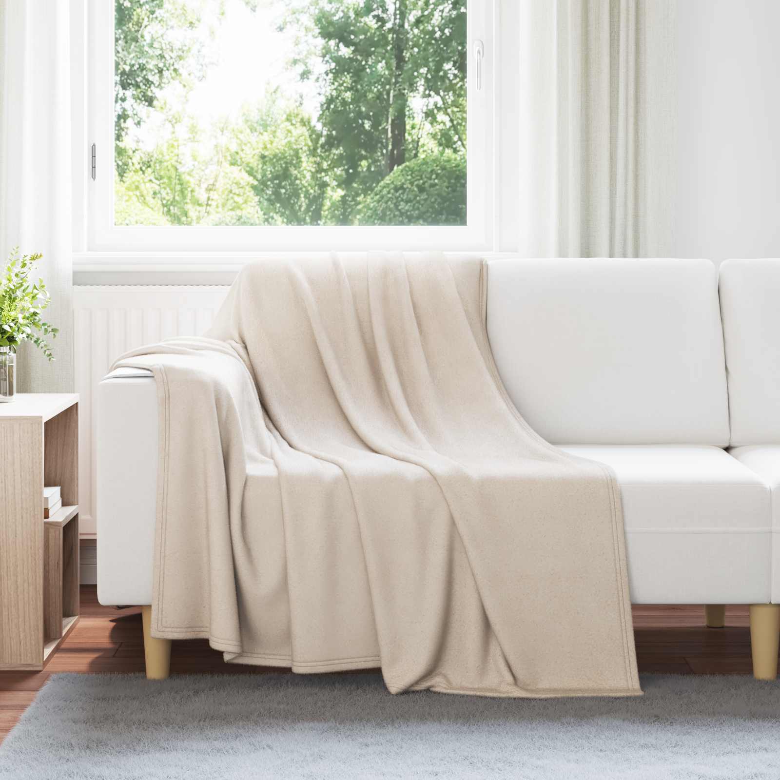Mesti antklodės 6 pcs Smėlio 200 x 150 cm Flysas