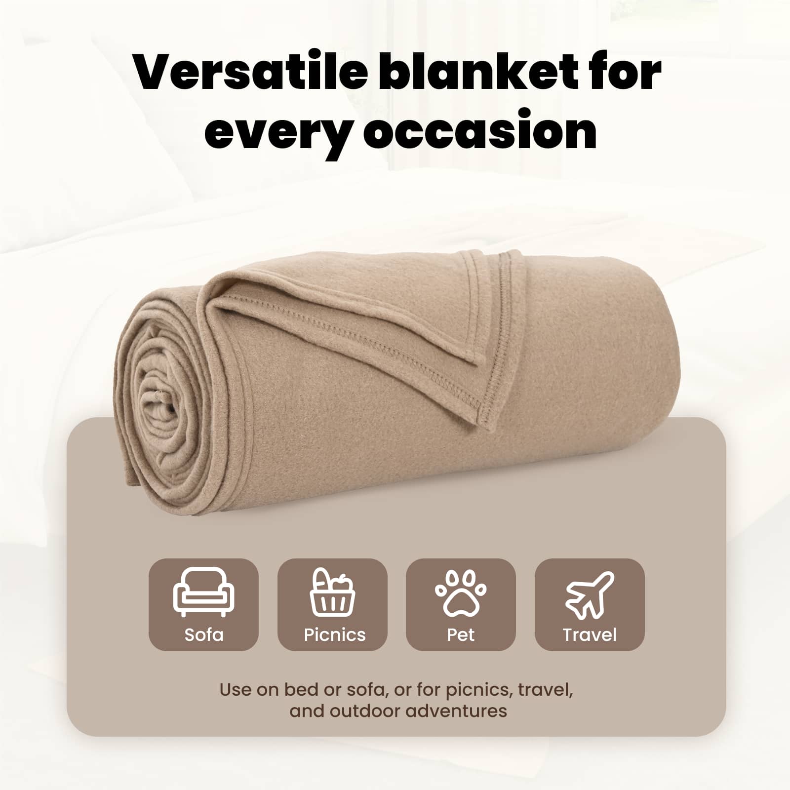 Mesti antklodės 6 pcs Kupranugario 240 x 220 cm Flysas