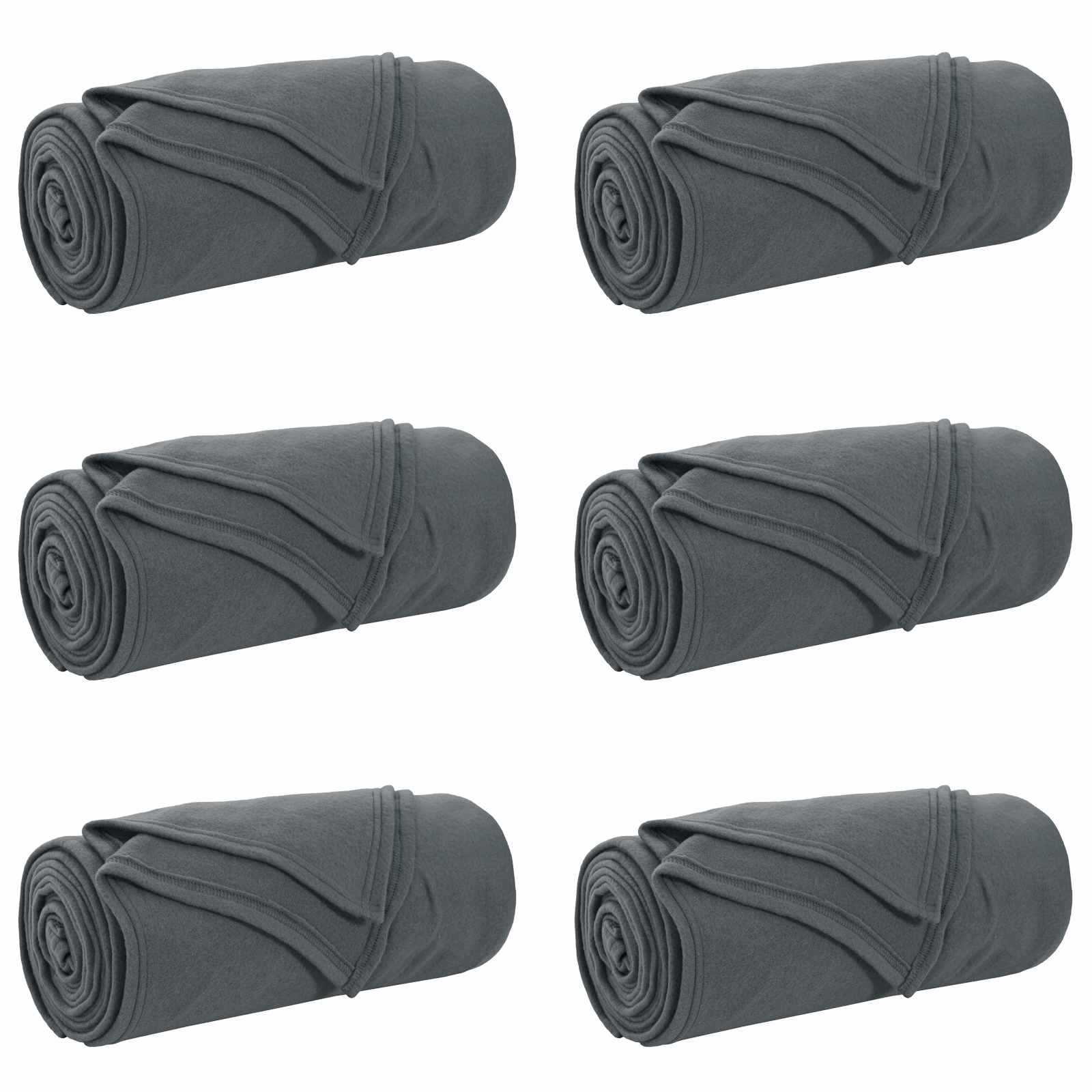 Mesti antklodės 6 pcs Tamsiai pilka 270 x 240 cm Flysas