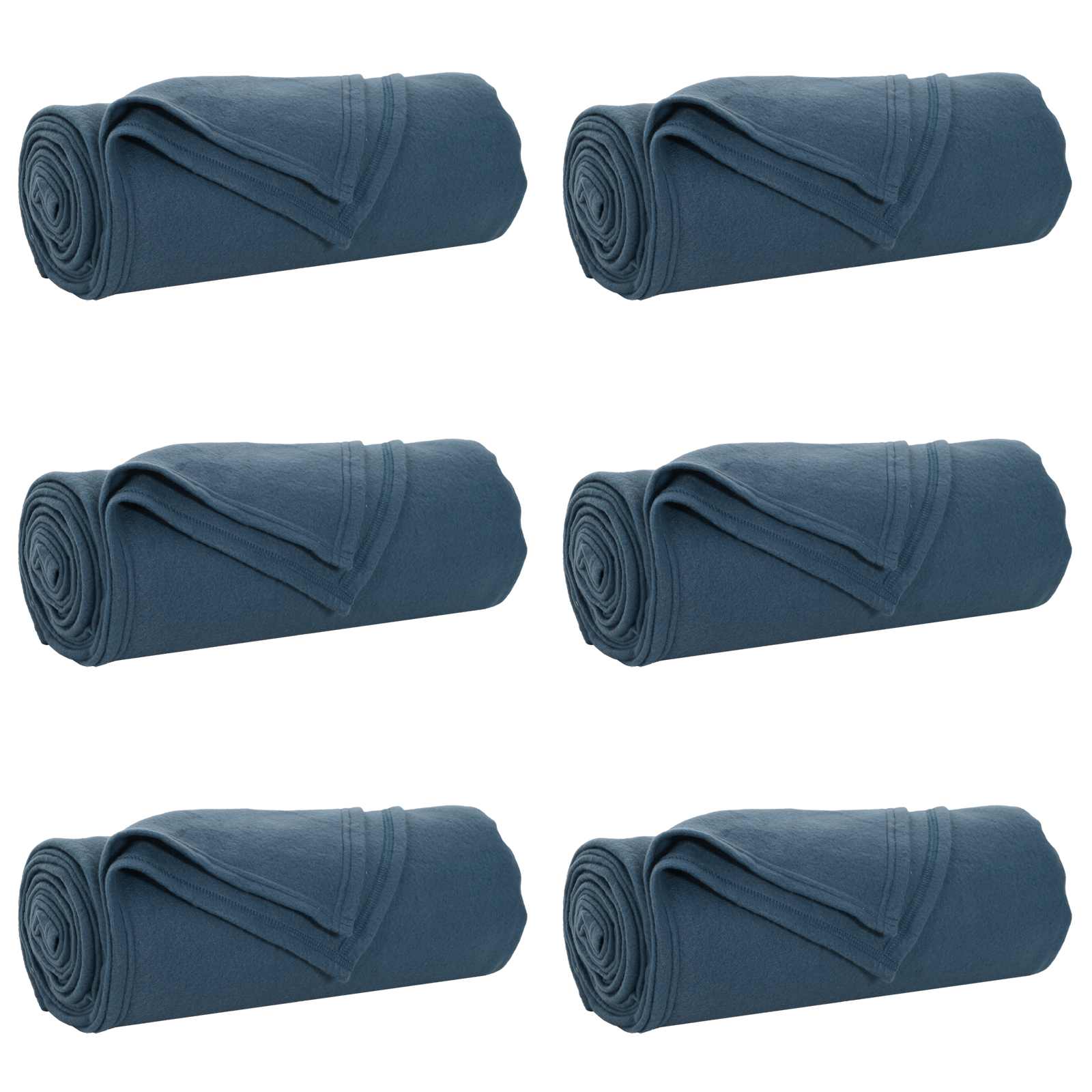 Mesti antklodės 6 pcs Jūrinė mėlyna 200 x 150 cm Flysas