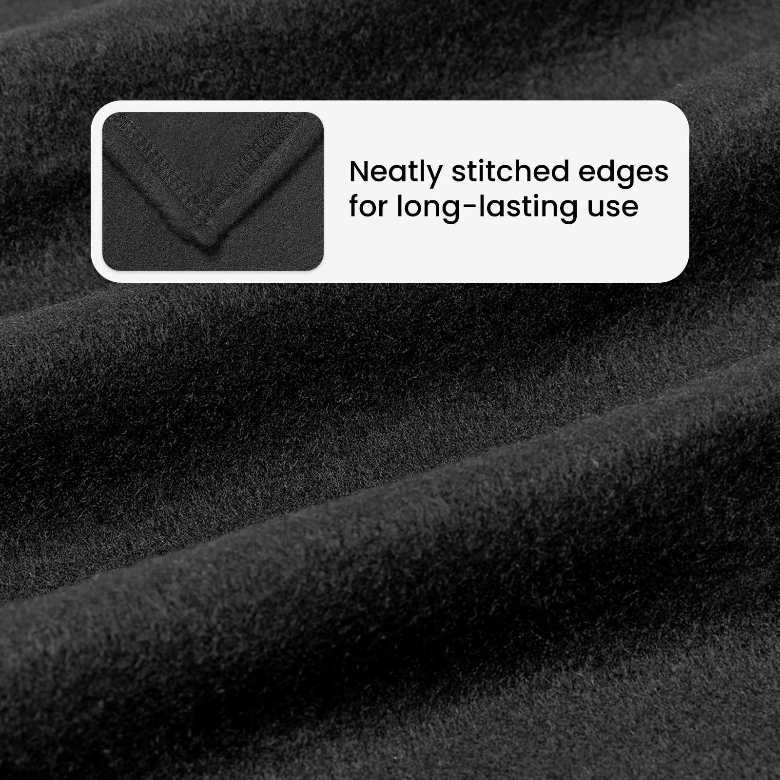 Mesti antklodės 6 pcs Juoda 170 x 130 cm Flysas