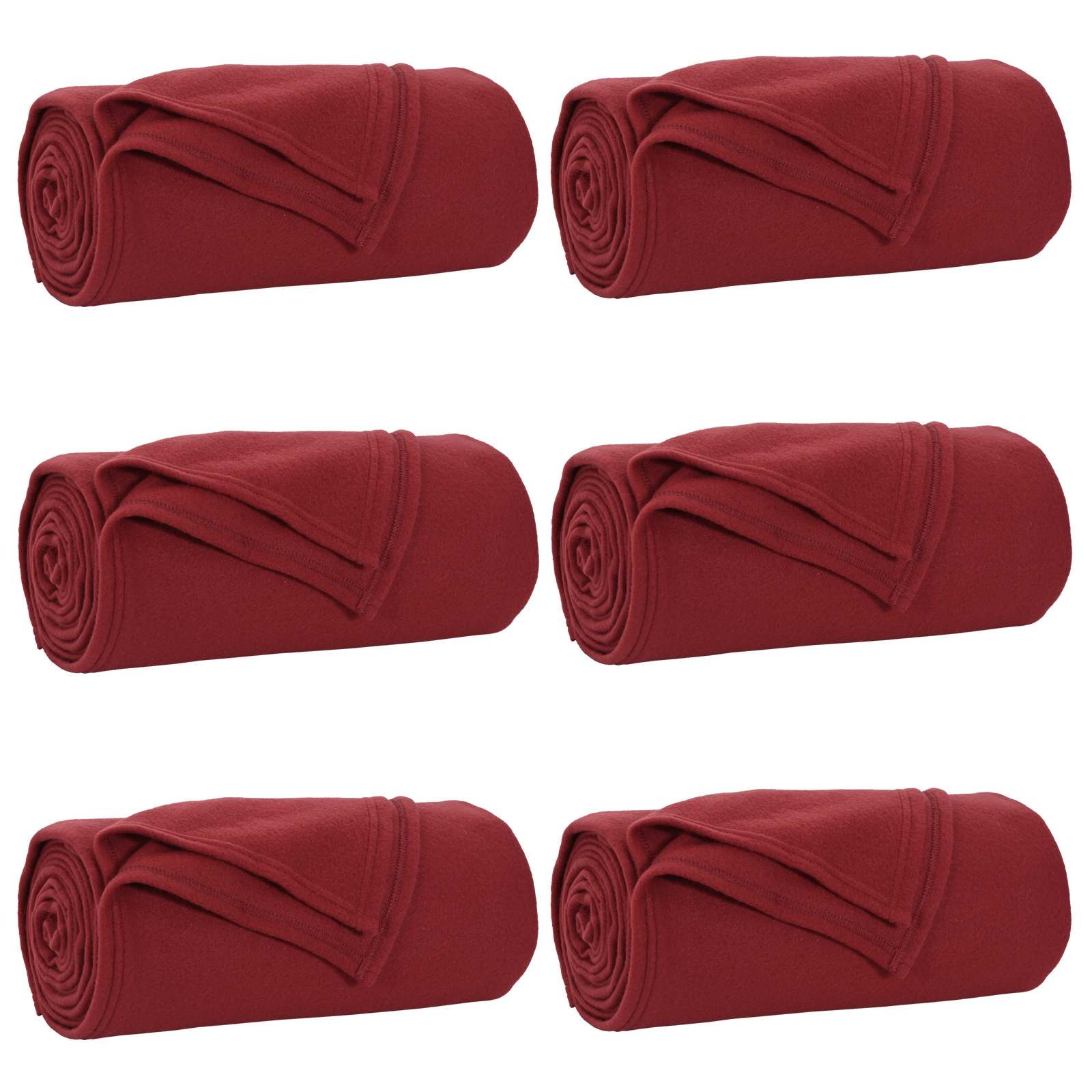 Mesti antklodės 6 pcs Bordo raudona 270 x 240 cm Flysas