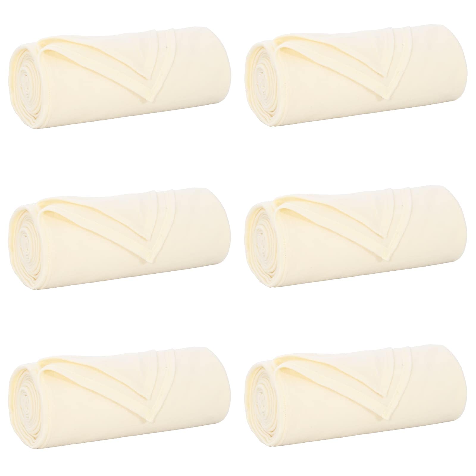 Mesti antklodės 6 pcs Kreminė 270 x 240 cm Flysas