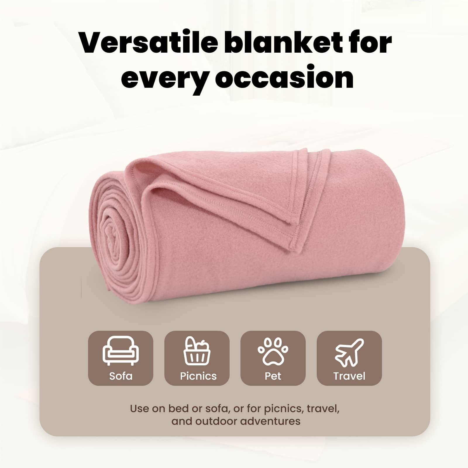 Mesti antklodės 6 pcs Rožinė 240 x 220 cm Flysas