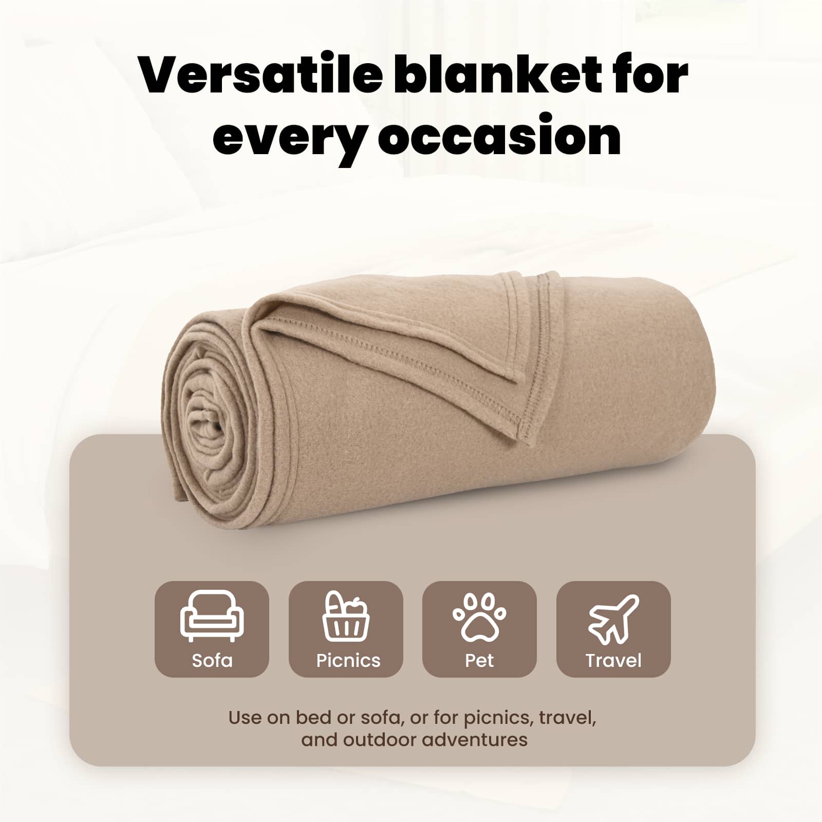 Mesti antklodės 24 pcs Kupranugario 170 x 130 cm Flysas