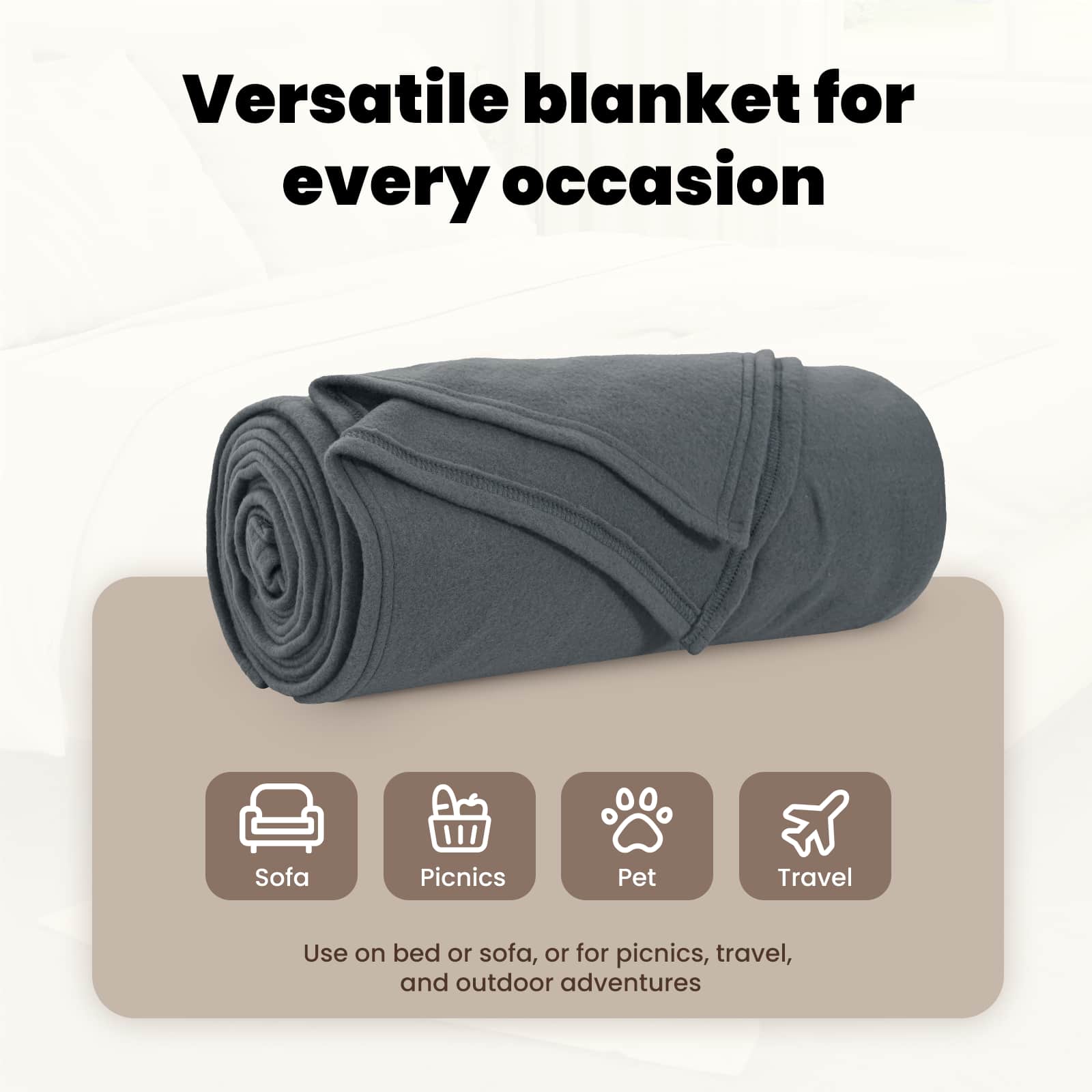Mesti antklodės 24 pcs Tamsiai pilka 170 x 130 cm Flysas