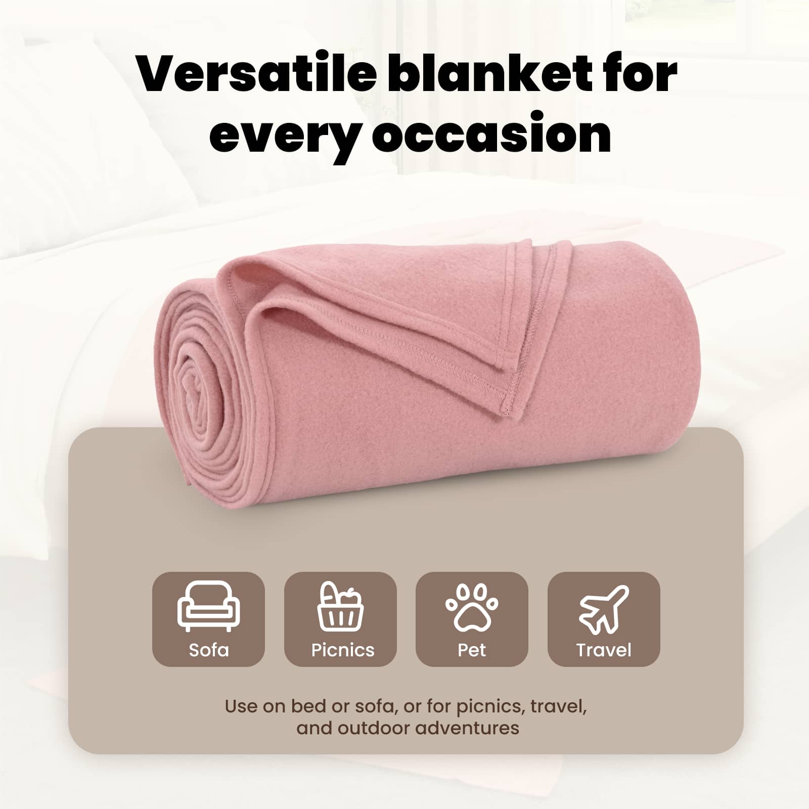Mesti antklodės 24 pcs Rožinė 240 x 220 cm Flysas