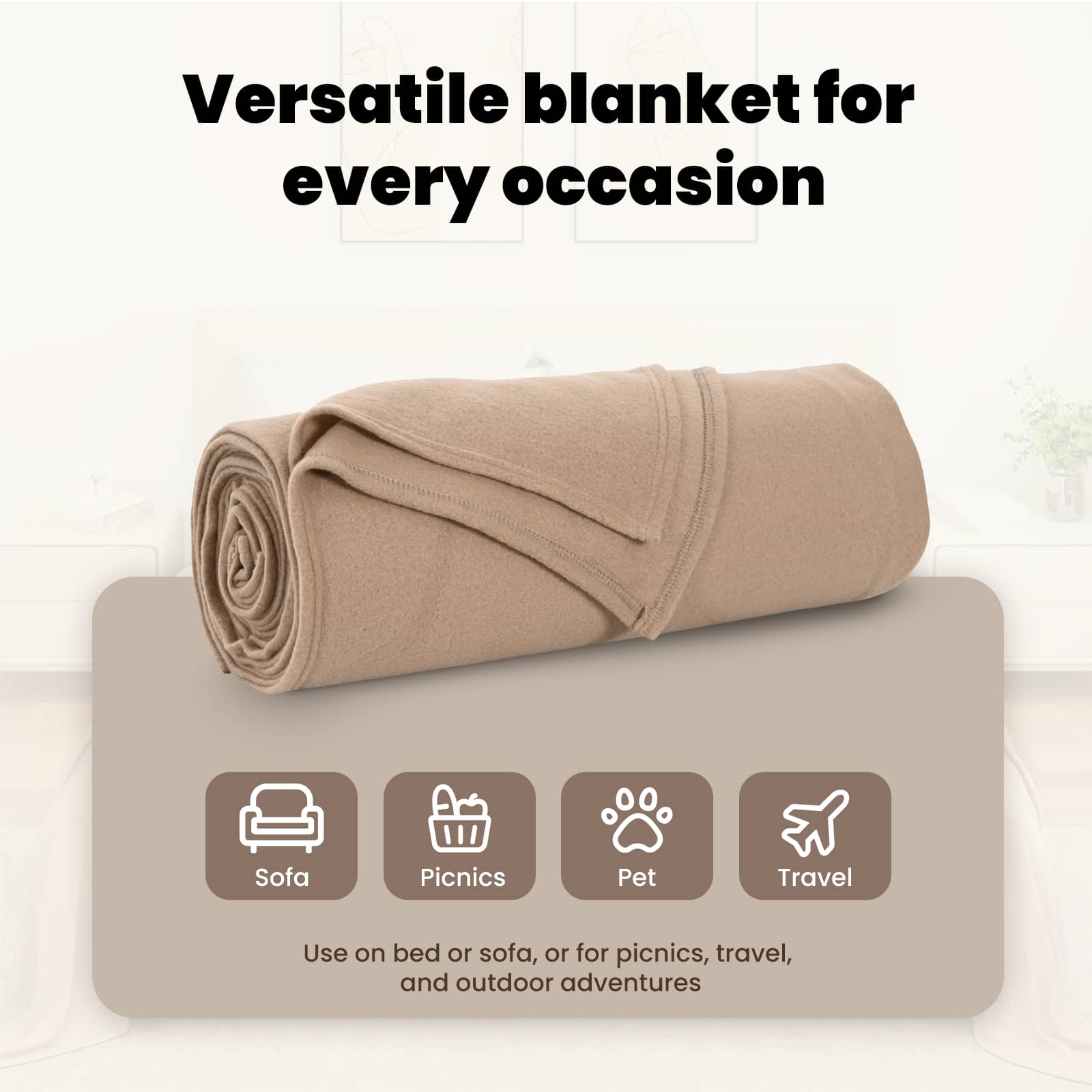Mesti antklodės 6 pcs Kupranugario 280 x 210 cm Flysas