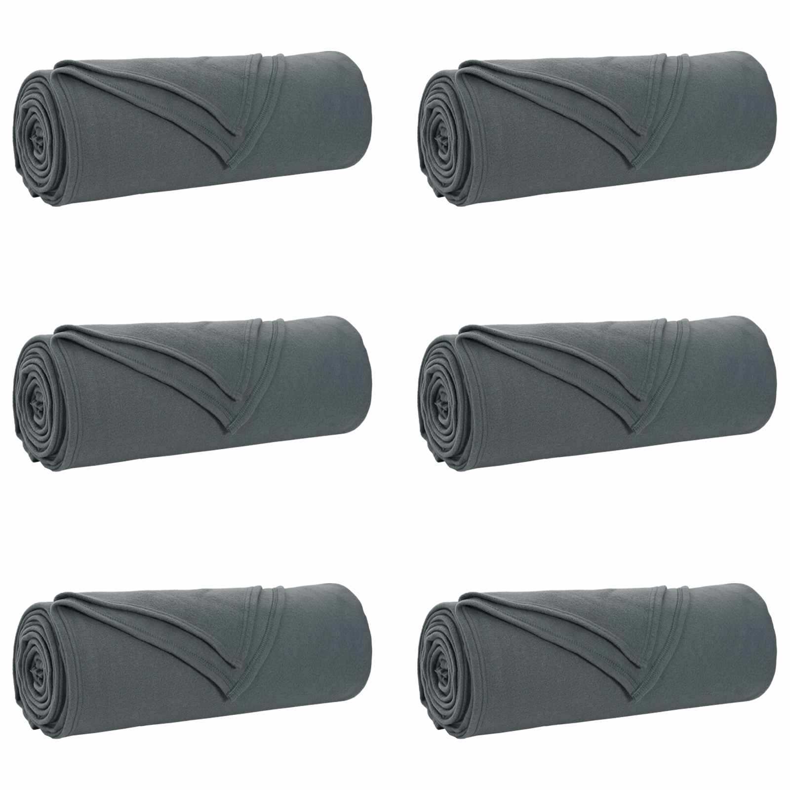 Mesti antklodės 6 pcs Tamsiai pilka 350 x 270 cm Flysas