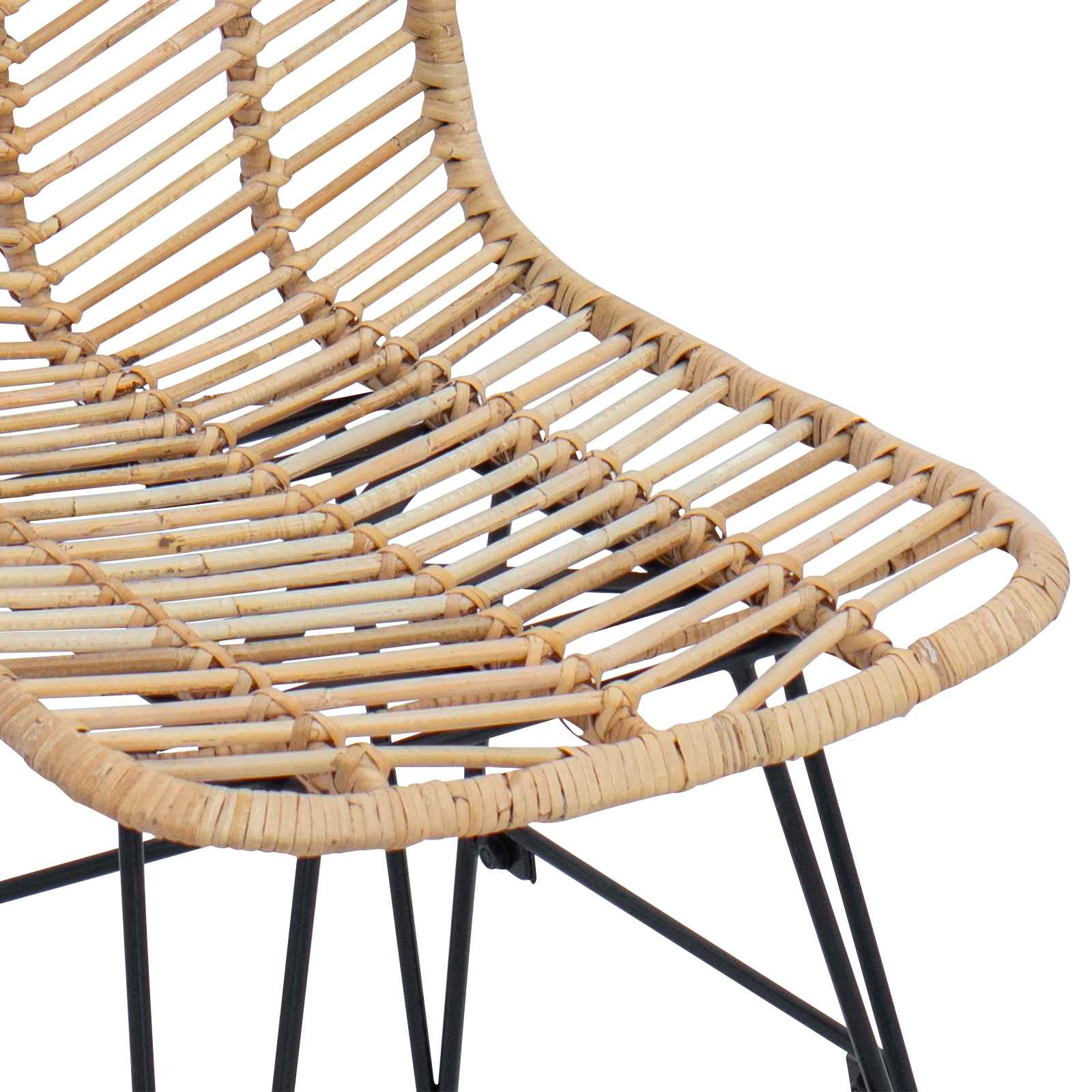 Bar Stool 2 pcs Natural 44.5 x 54.5 x 97.5 cm
