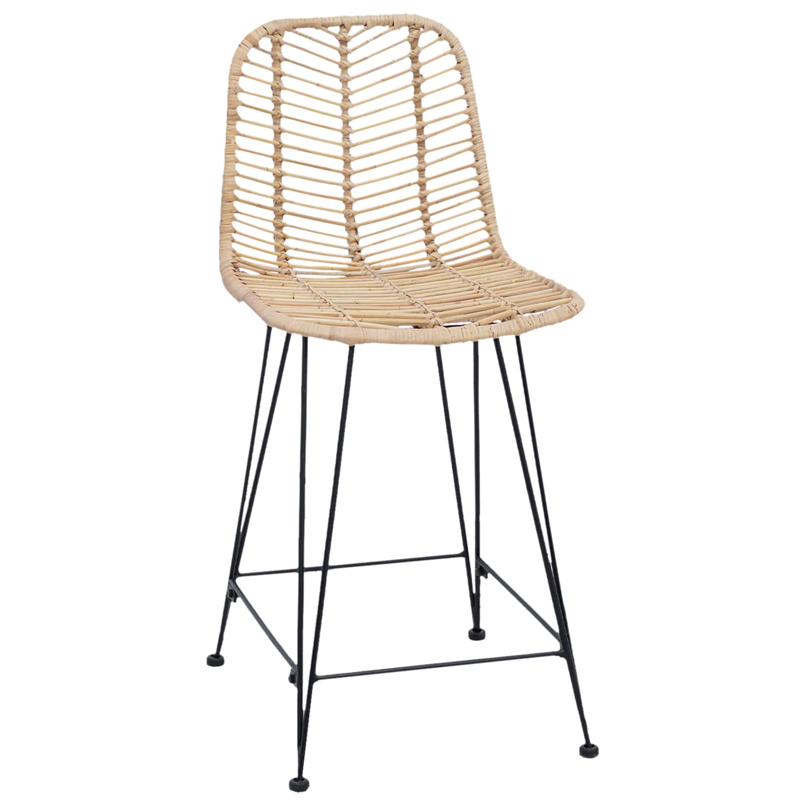 Bar Stool 2 pcs Natural 44.5 x 54.5 x 97.5 cm