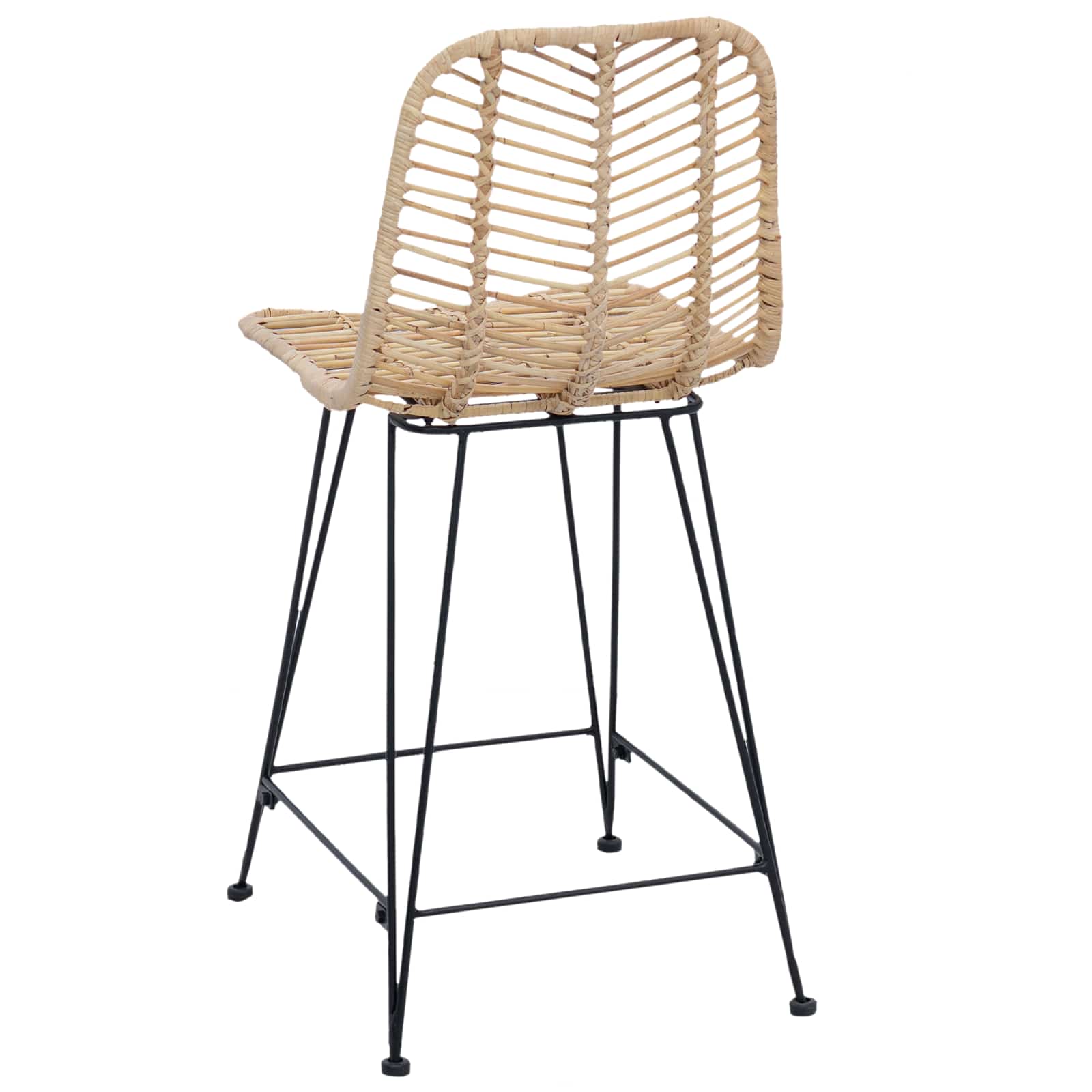 Bar Stool 2 pcs Natural 44.5 x 54.5 x 97.5 cm