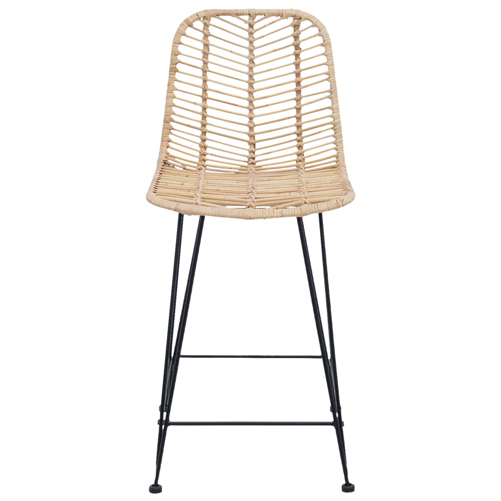 Bar Stool 2 pcs Natural 44.5 x 54.5 x 97.5 cm