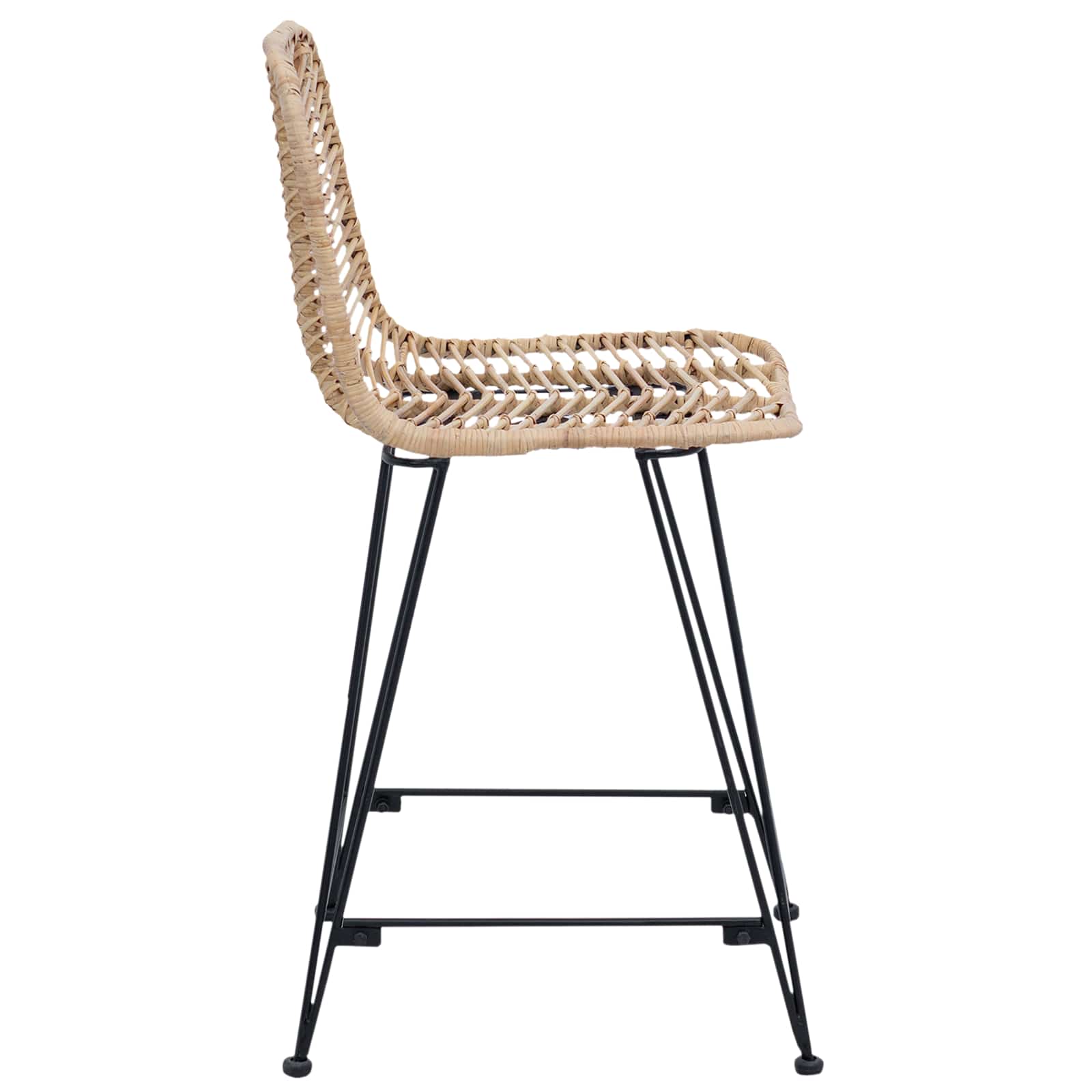 Bar Stool 2 pcs Natural 44.5 x 54.5 x 97.5 cm