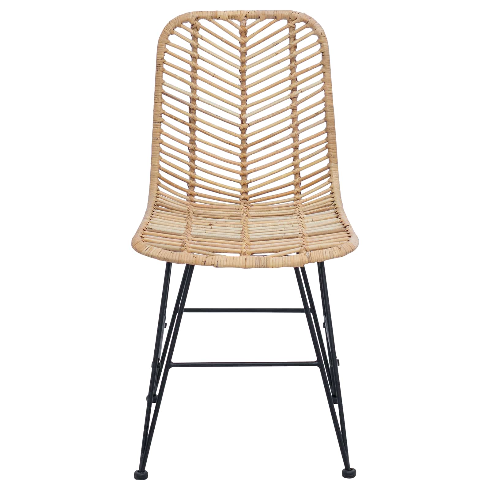 Dining Chair 2 pcs Natural 44.5 x 55 x 85 cm
