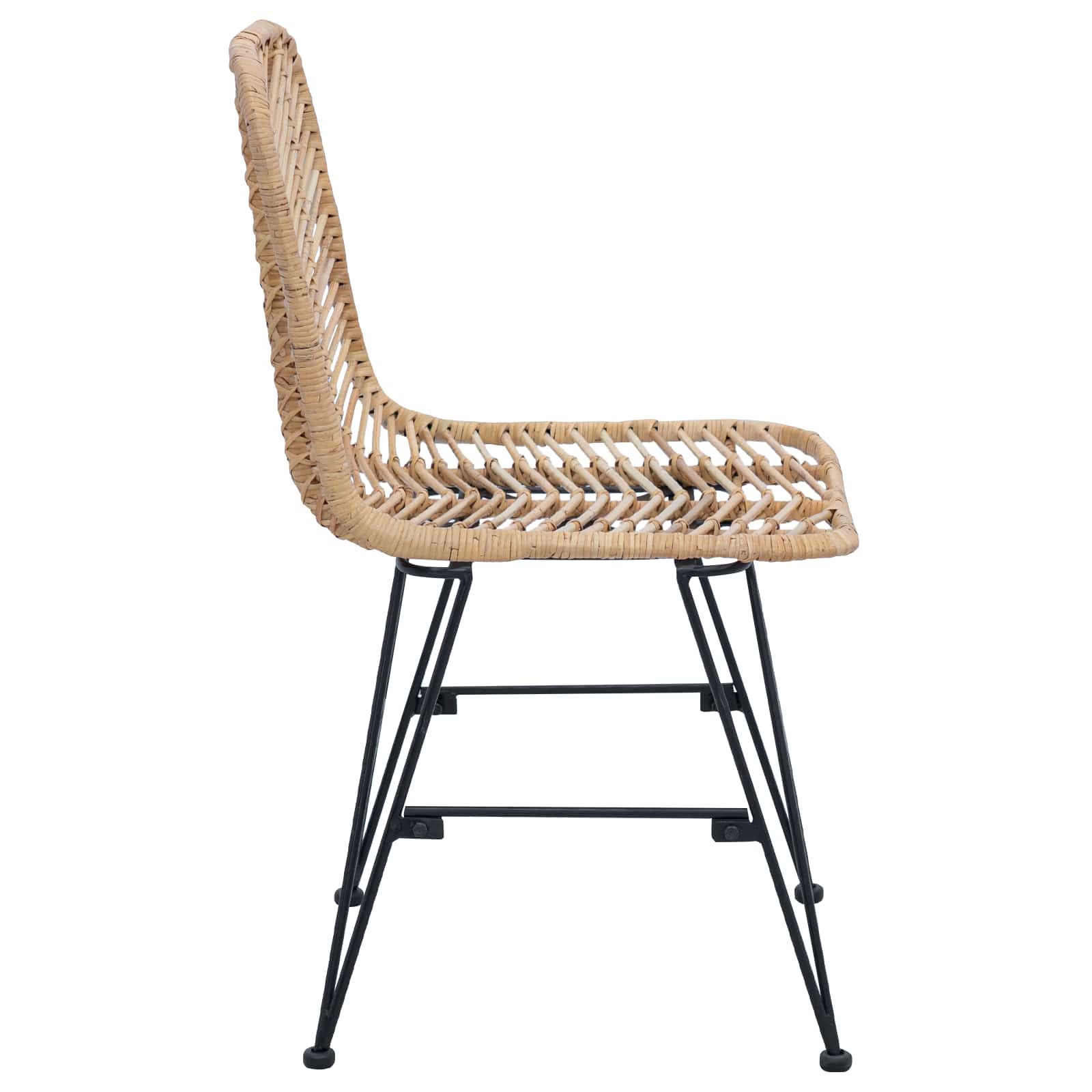Dining Chair 2 pcs Natural 44.5 x 55 x 85 cm