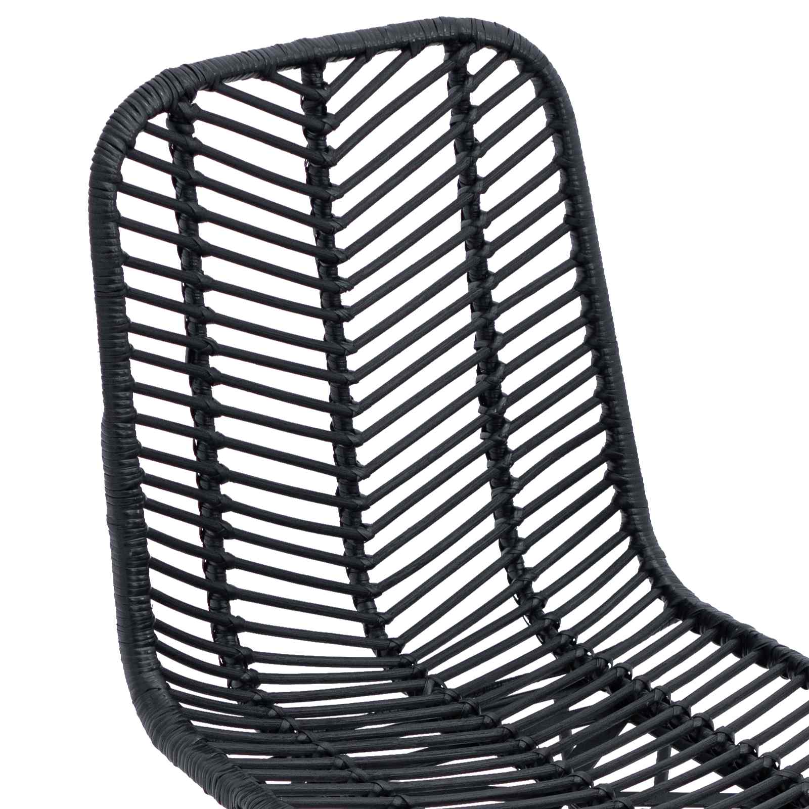 Valgomasis krėslas 2 pcs Juoda 44.5 x 55 x 85 cm
