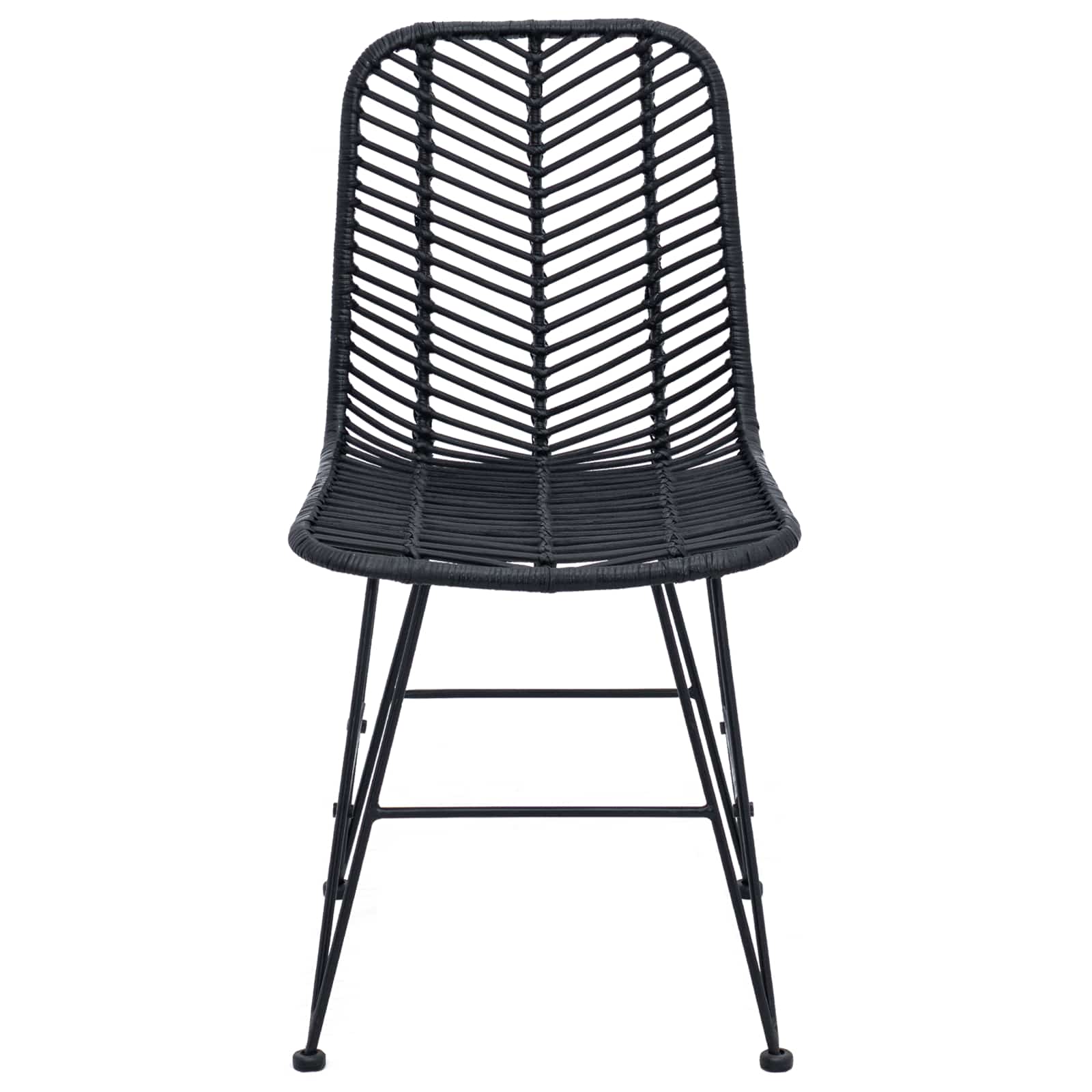 Valgomasis krėslas 2 pcs Juoda 44.5 x 55 x 85 cm