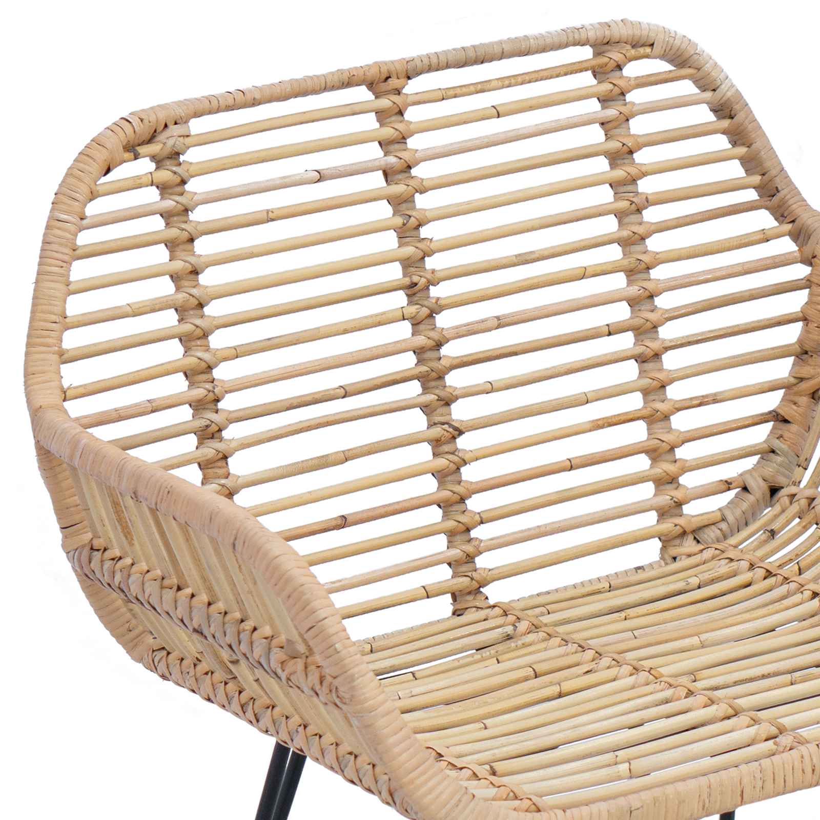 Valgomasis krėslas 2 pcs Natūrali 55 x 50 x 74 cm