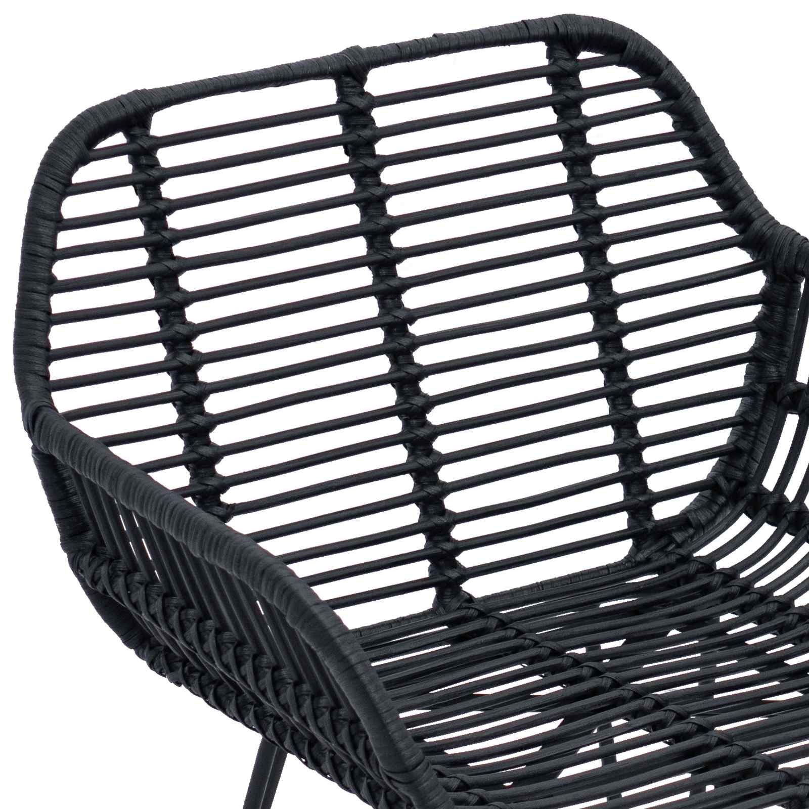 Valgomasis krėslas 2 pcs Juoda 55 x 50 x 74 cm