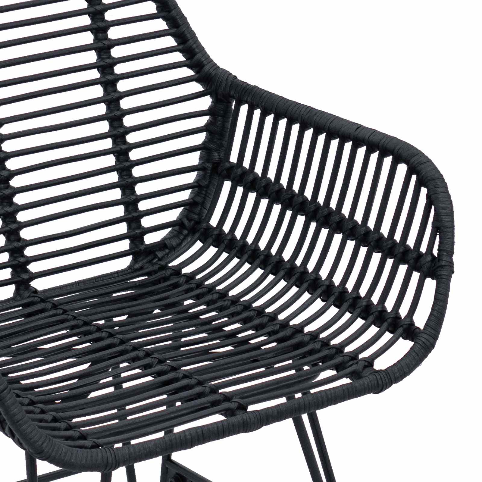 Valgomasis krėslas 2 pcs Juoda 55 x 50 x 74 cm