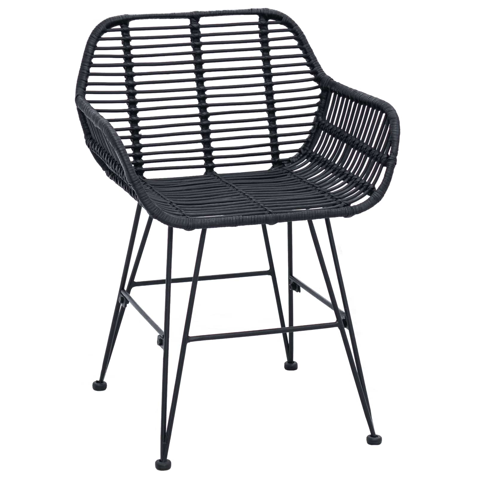 Valgomasis krėslas 2 pcs Juoda 55 x 50 x 74 cm
