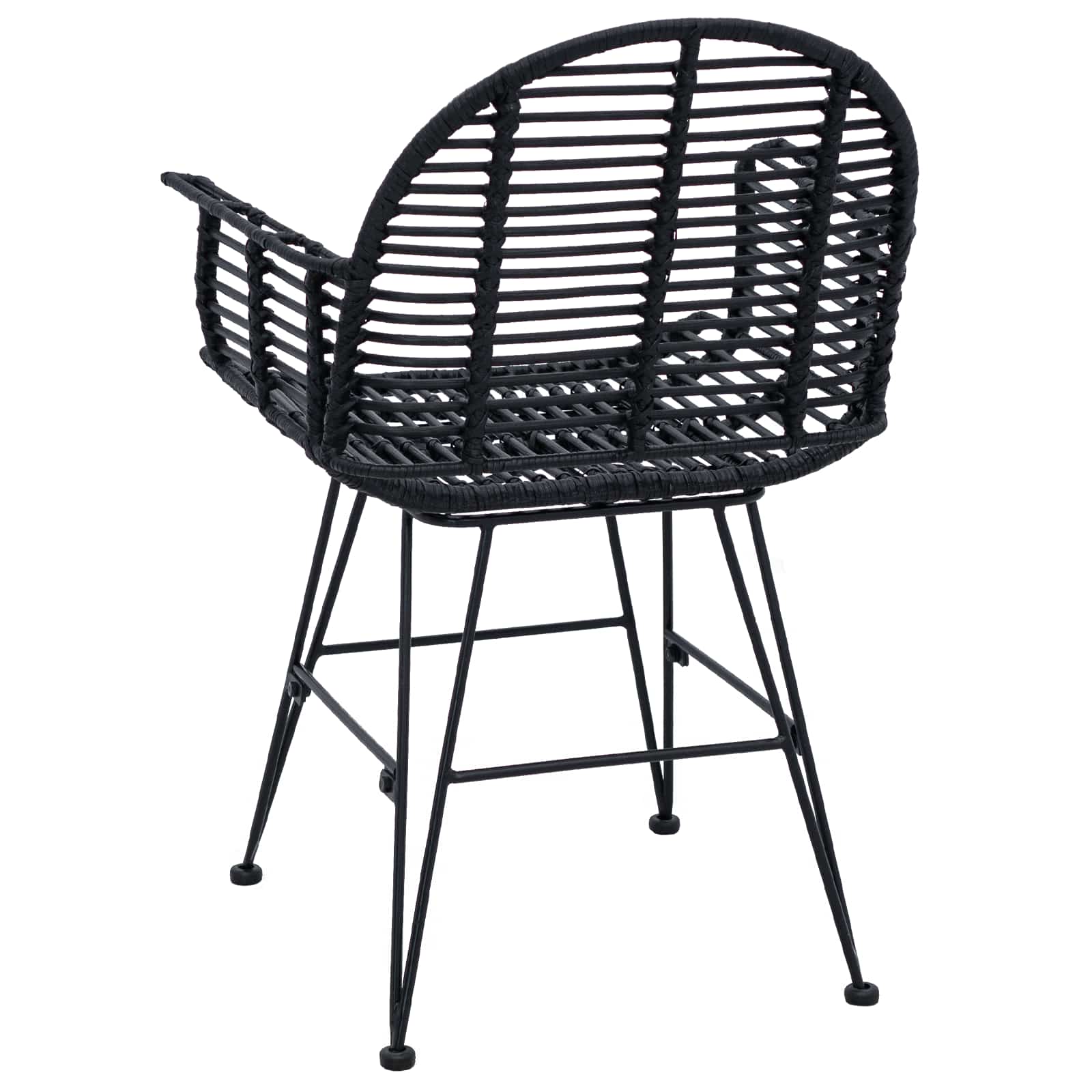 Valgomasis krėslas 2 pcs Juoda 44 x 44 x 74 cm