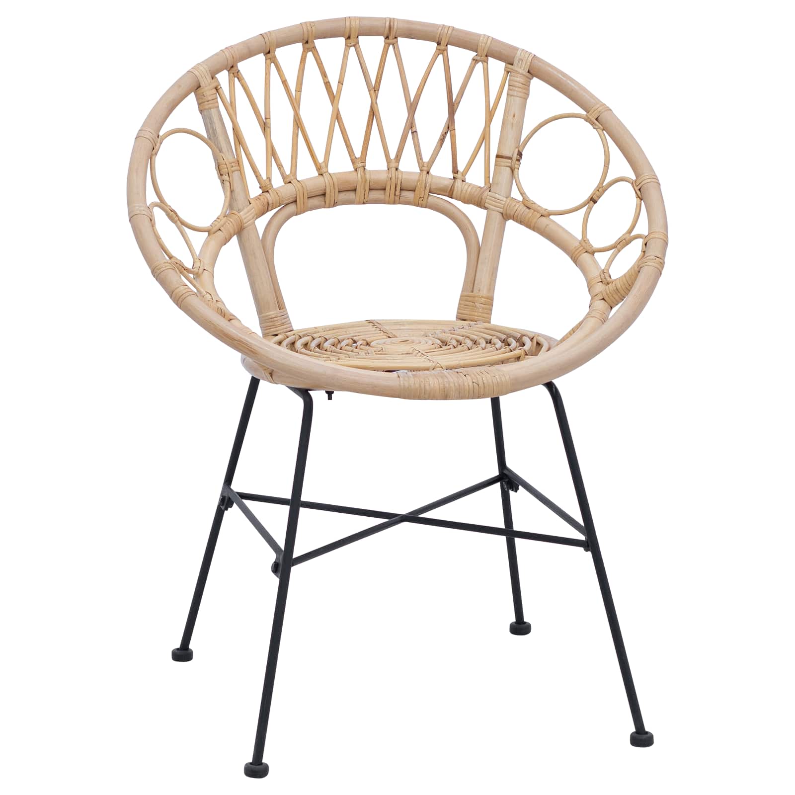 Valgomasis krėslas 2 pcs Natūrali 65 x 55,5 x 81 cm