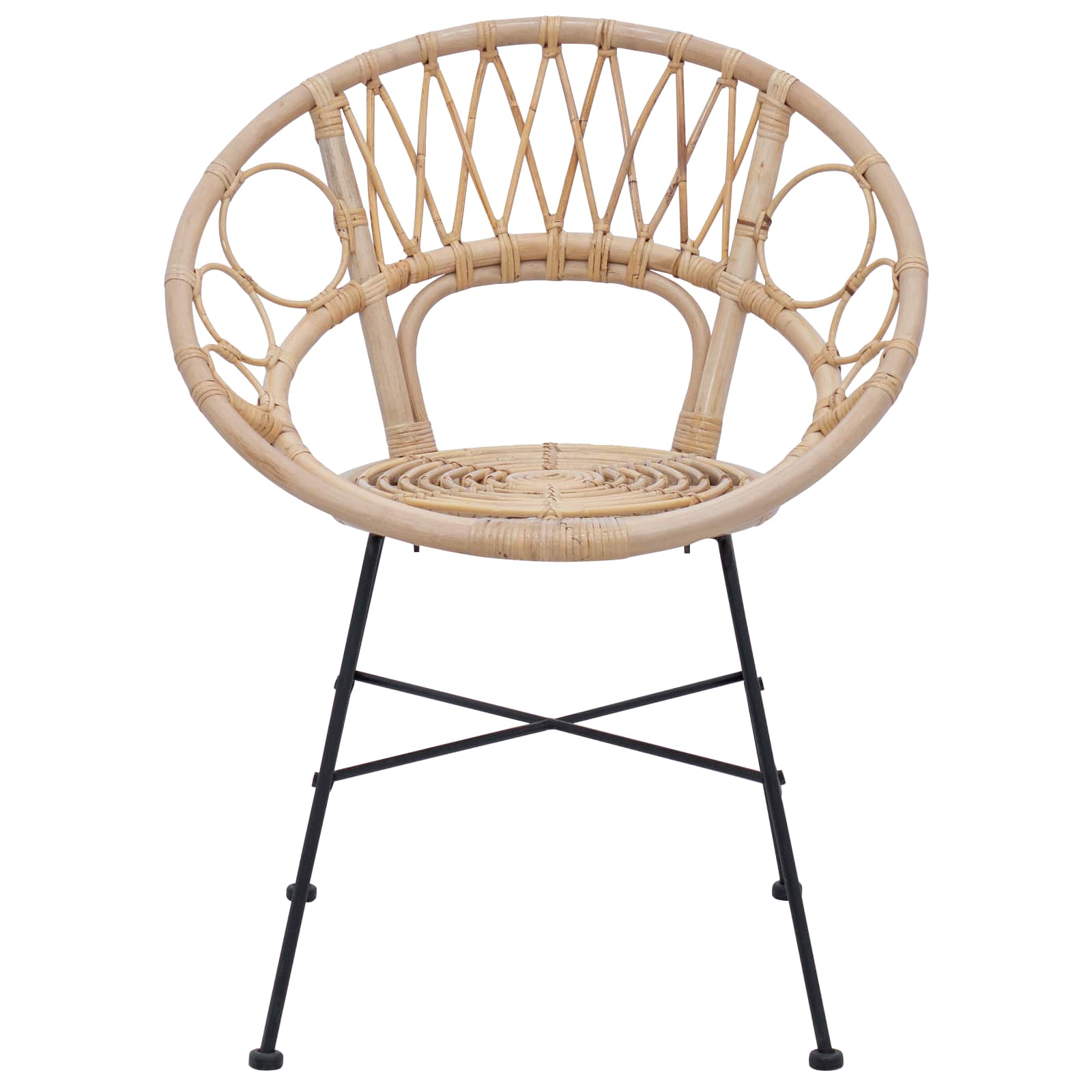 Valgomasis krėslas 2 pcs Natūrali 65 x 55,5 x 81 cm