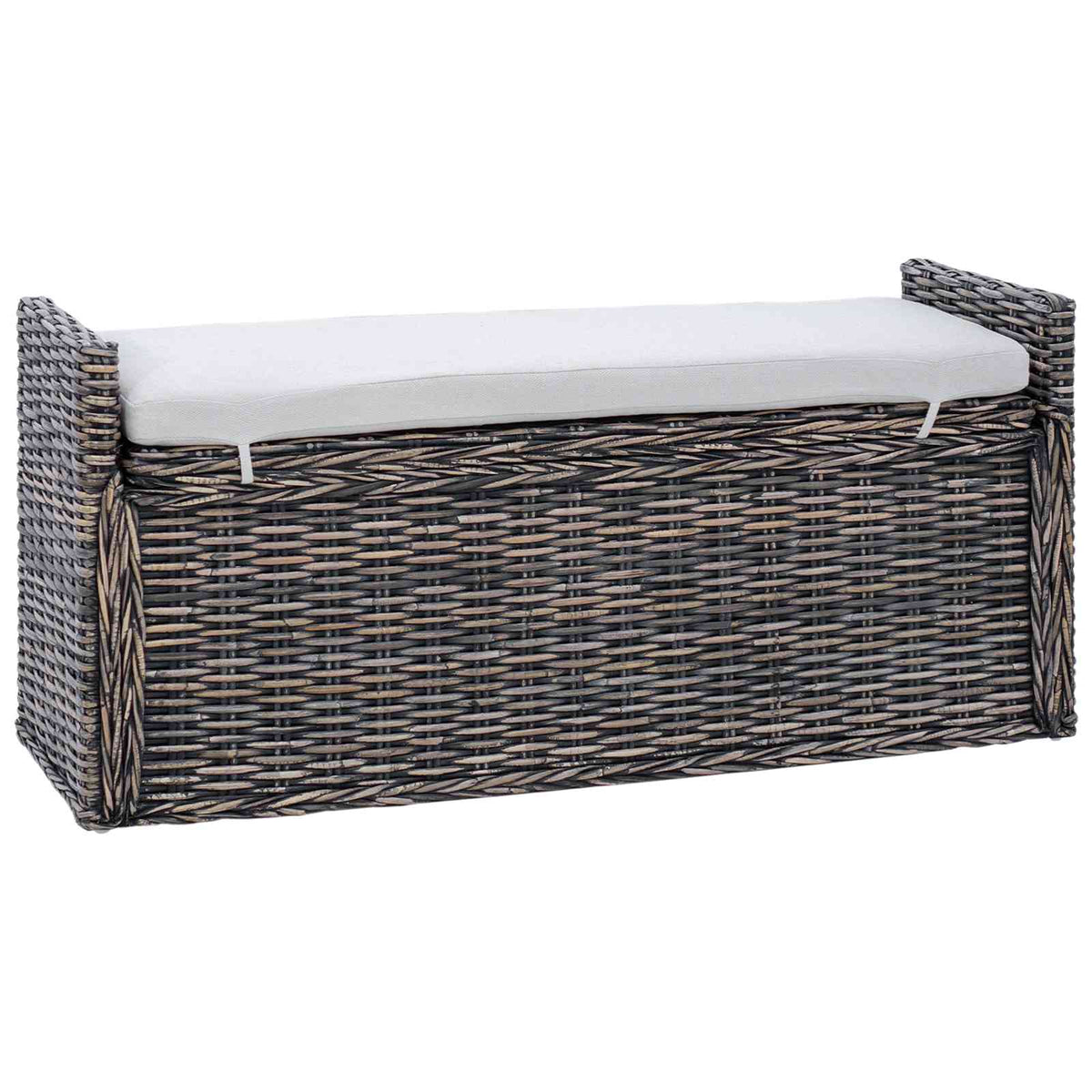 Laikymo suolas GENDT Juoda plauna 110 x 40 x 50 cm Ratanas