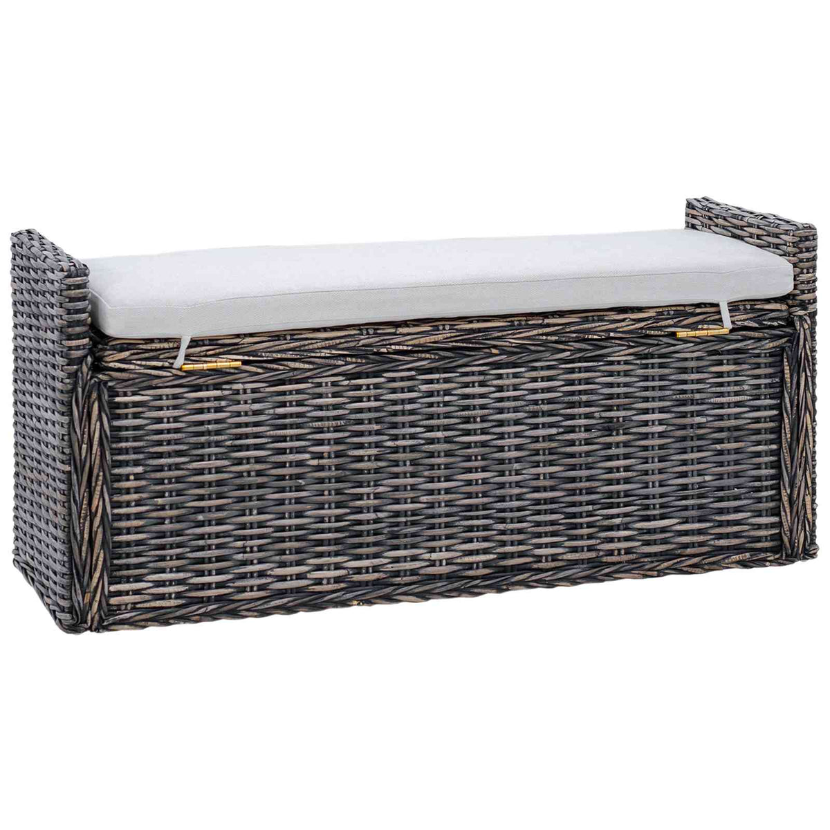 Laikymo suolas GENDT Juoda plauna 110 x 40 x 50 cm Ratanas