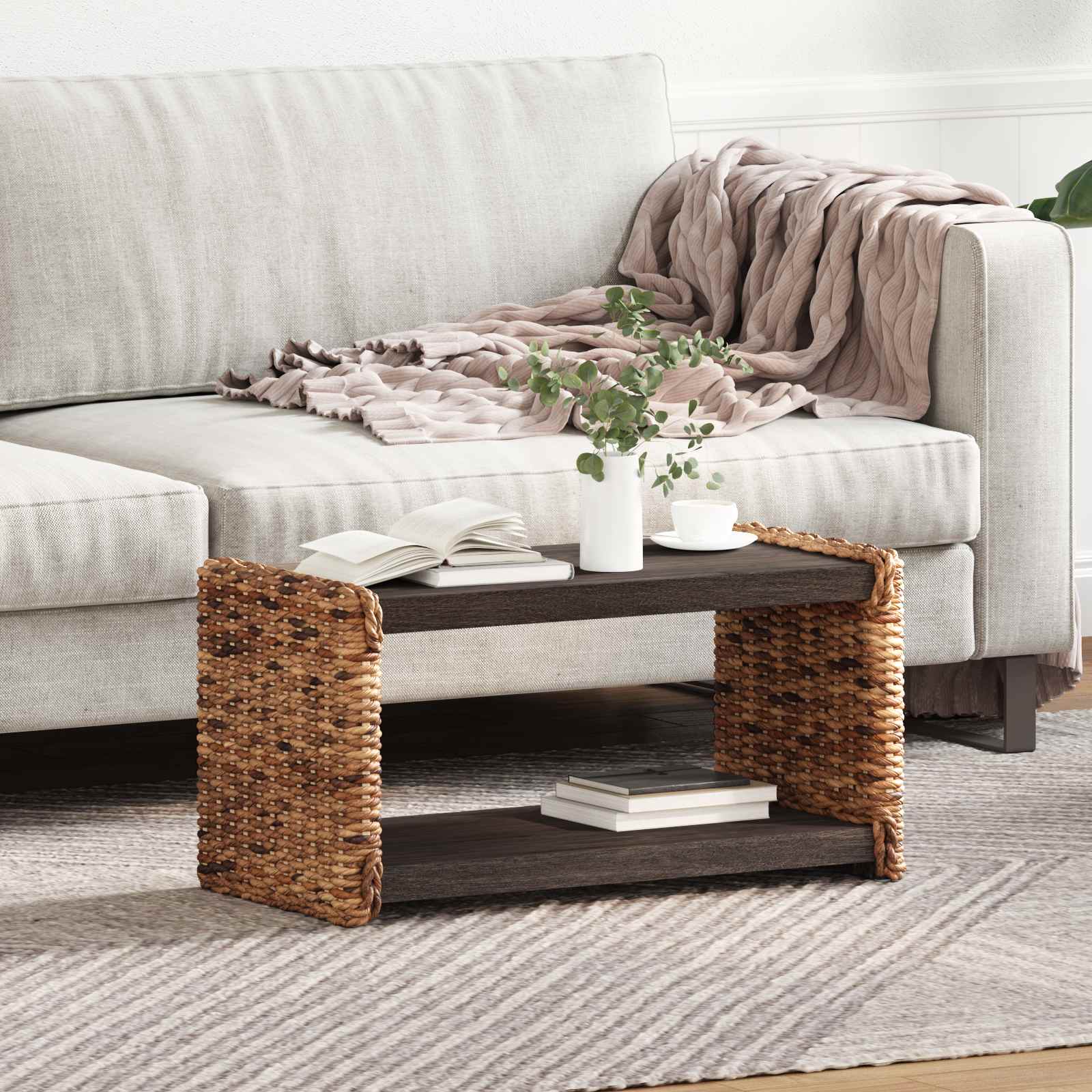 Side table Natural 44.5 x 45 x 45 cm
