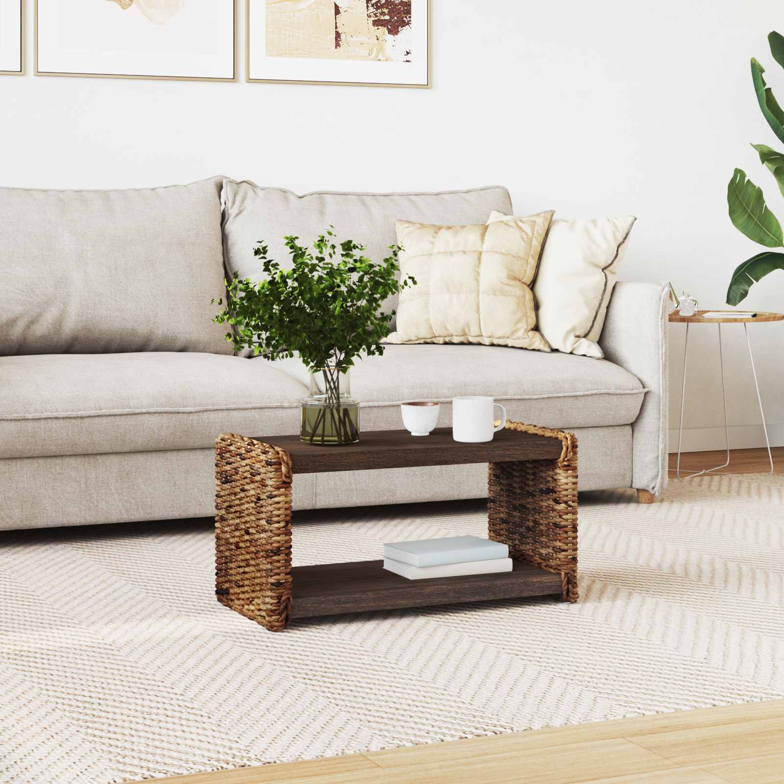 Side table Natural 44.5 x 45 x 45 cm