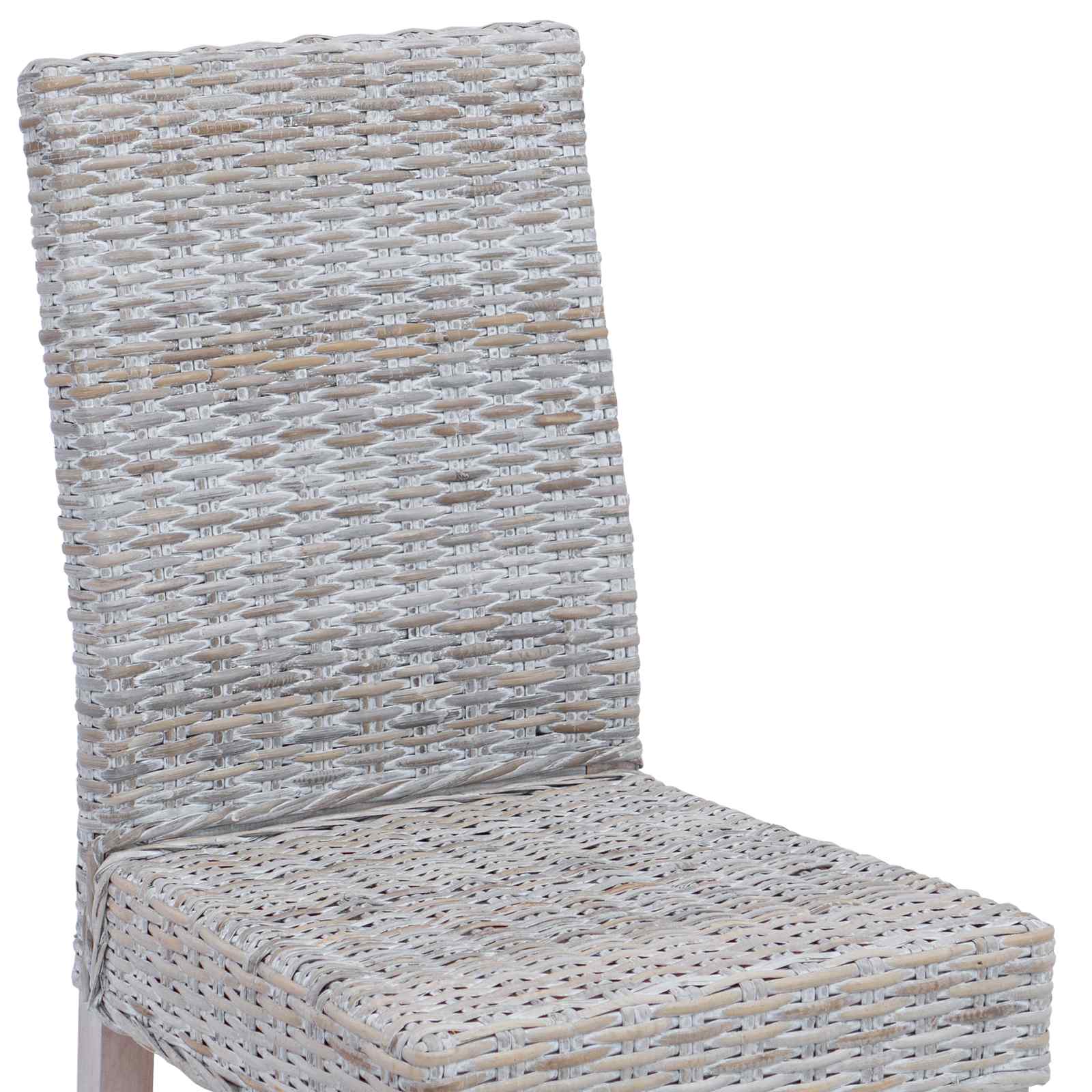 Dining chair 2 pcs White wash 45 x 54 x 93 cm