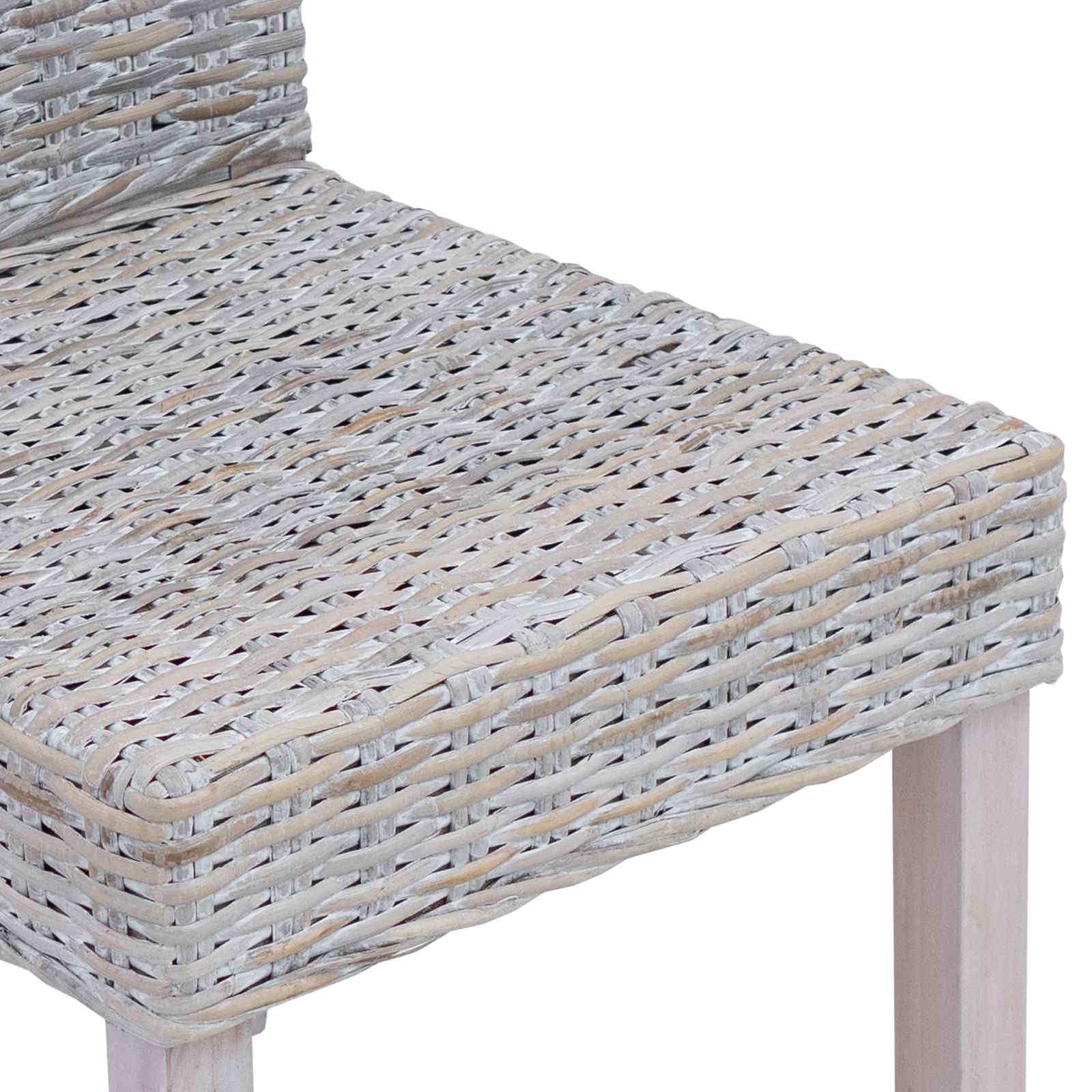 Dining chair 2 pcs White wash 45 x 54 x 93 cm
