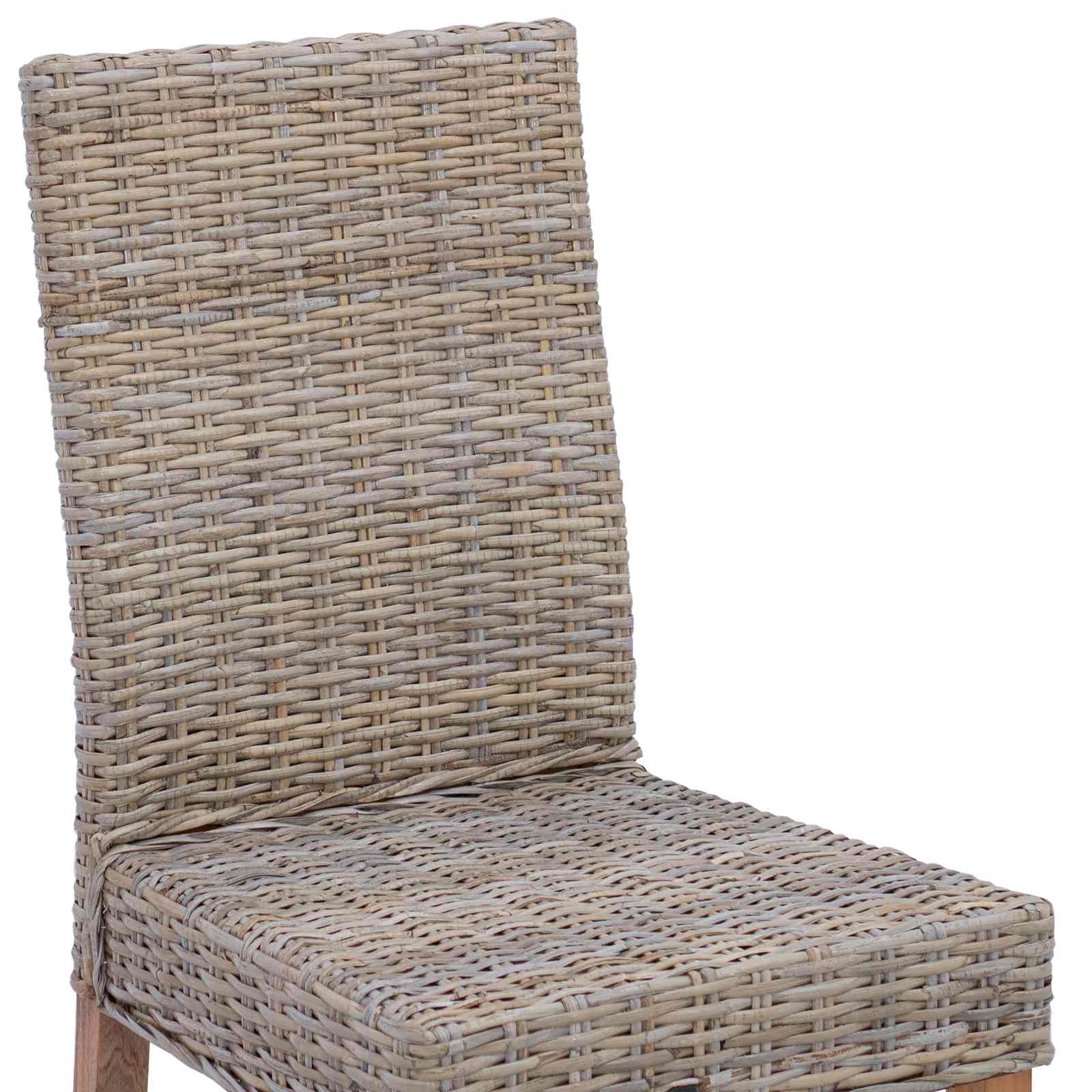 Dining Chair 2 pcs Kubu Grey 45 x 54 x 93 cm