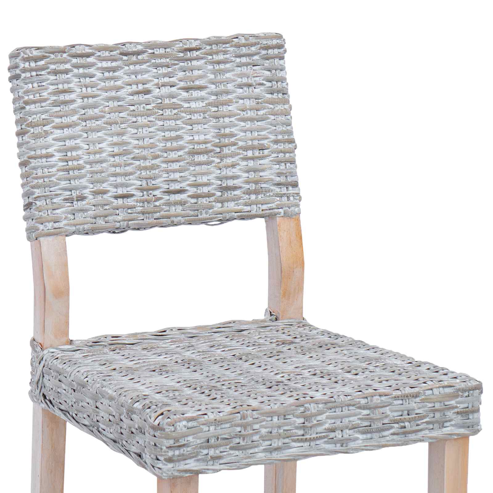 2 pcs White wash 45 x 55 x 84 cm Kubu rattan