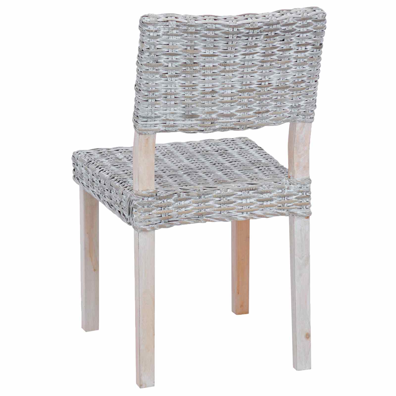 2 pcs White wash 45 x 55 x 84 cm Kubu rattan