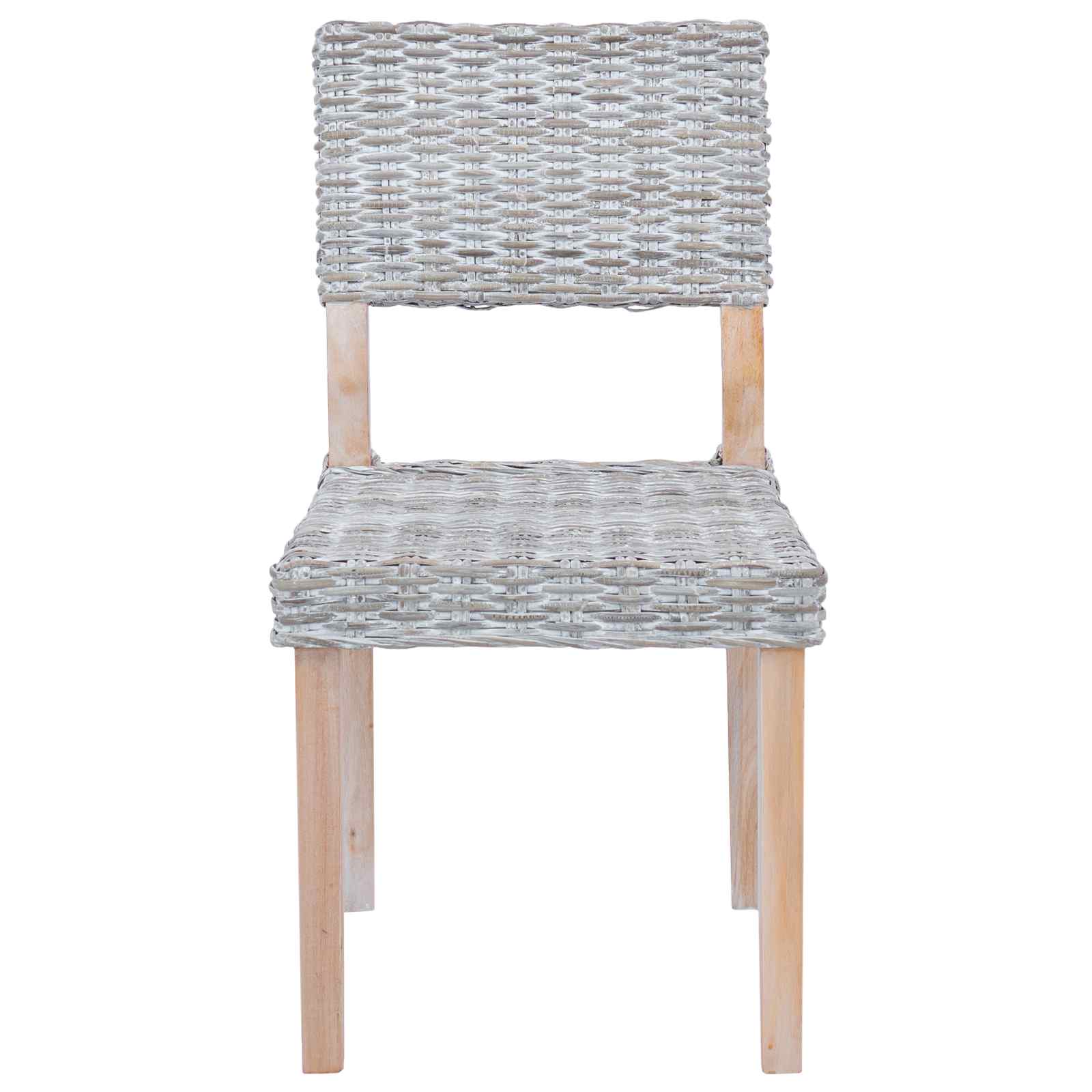2 pcs White wash 45 x 55 x 84 cm Kubu rattan