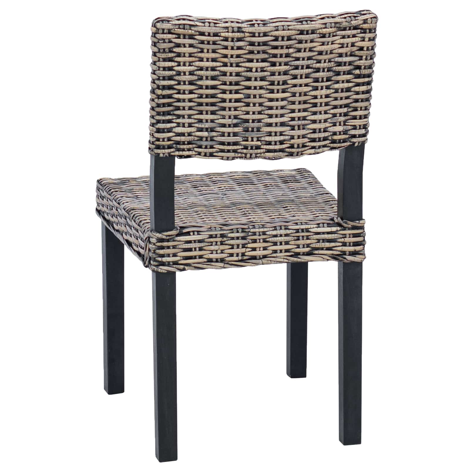 2 pcs Black wash 45 x 55 x 84 cm Cube rattan