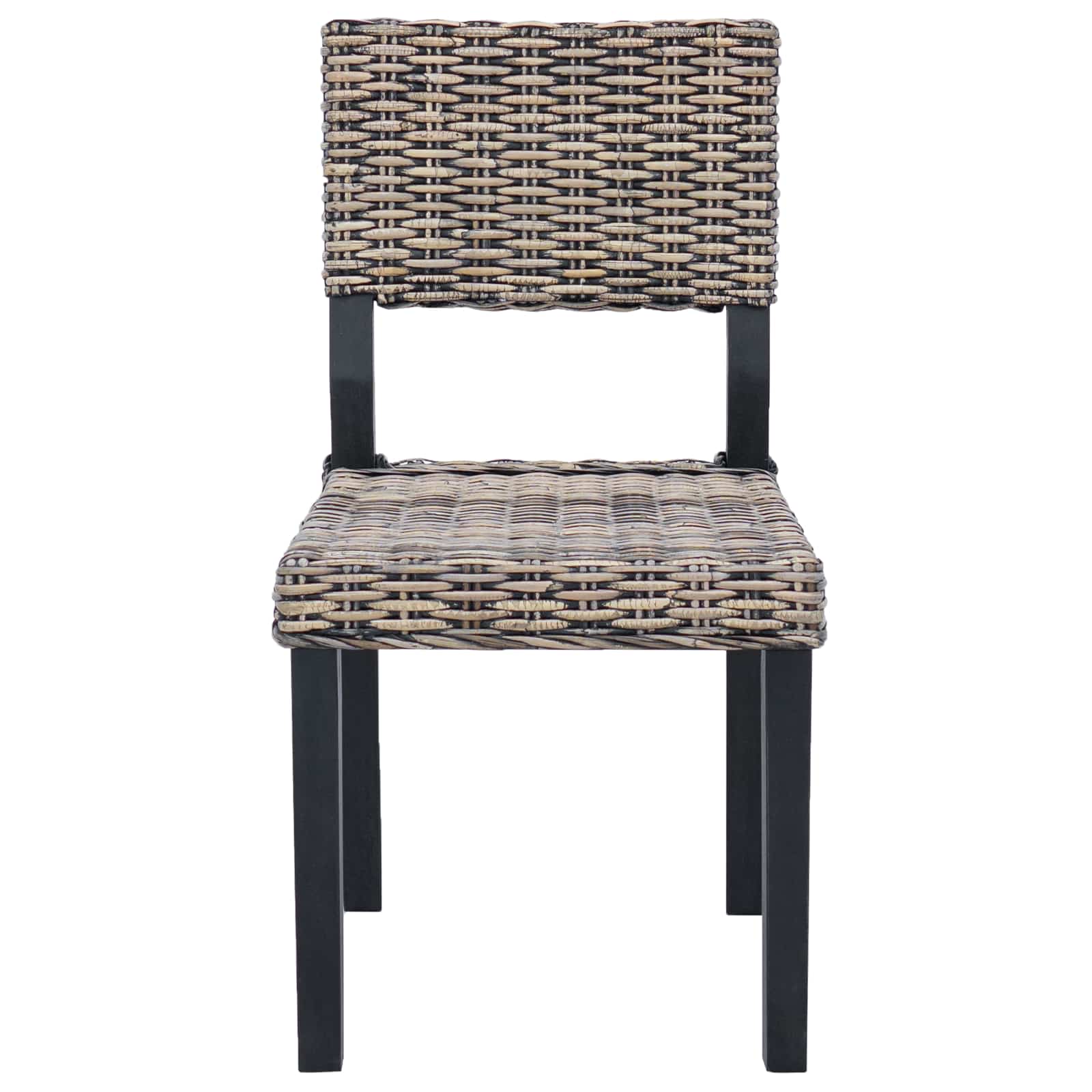 2 pcs Black wash 45 x 55 x 84 cm Cube rattan