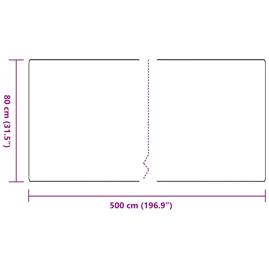 Mat Runner Light Grey 80 x 500 cm