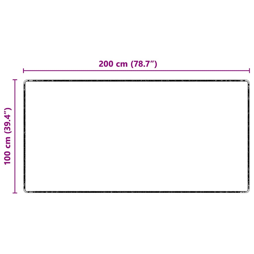 Paklāja skrējējpaklājs Pelēks 100 x 200 cm