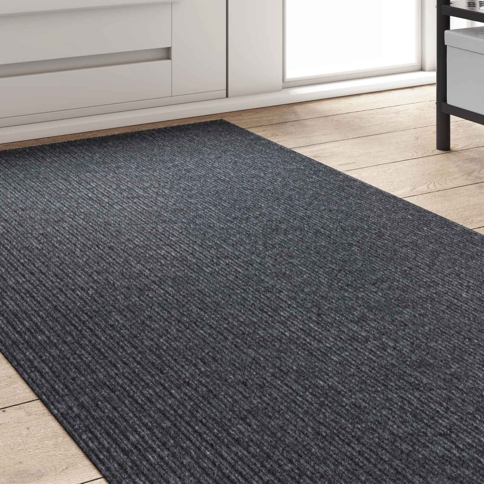 Paklāja celiņš Pelēks 80 x 300 cm audums