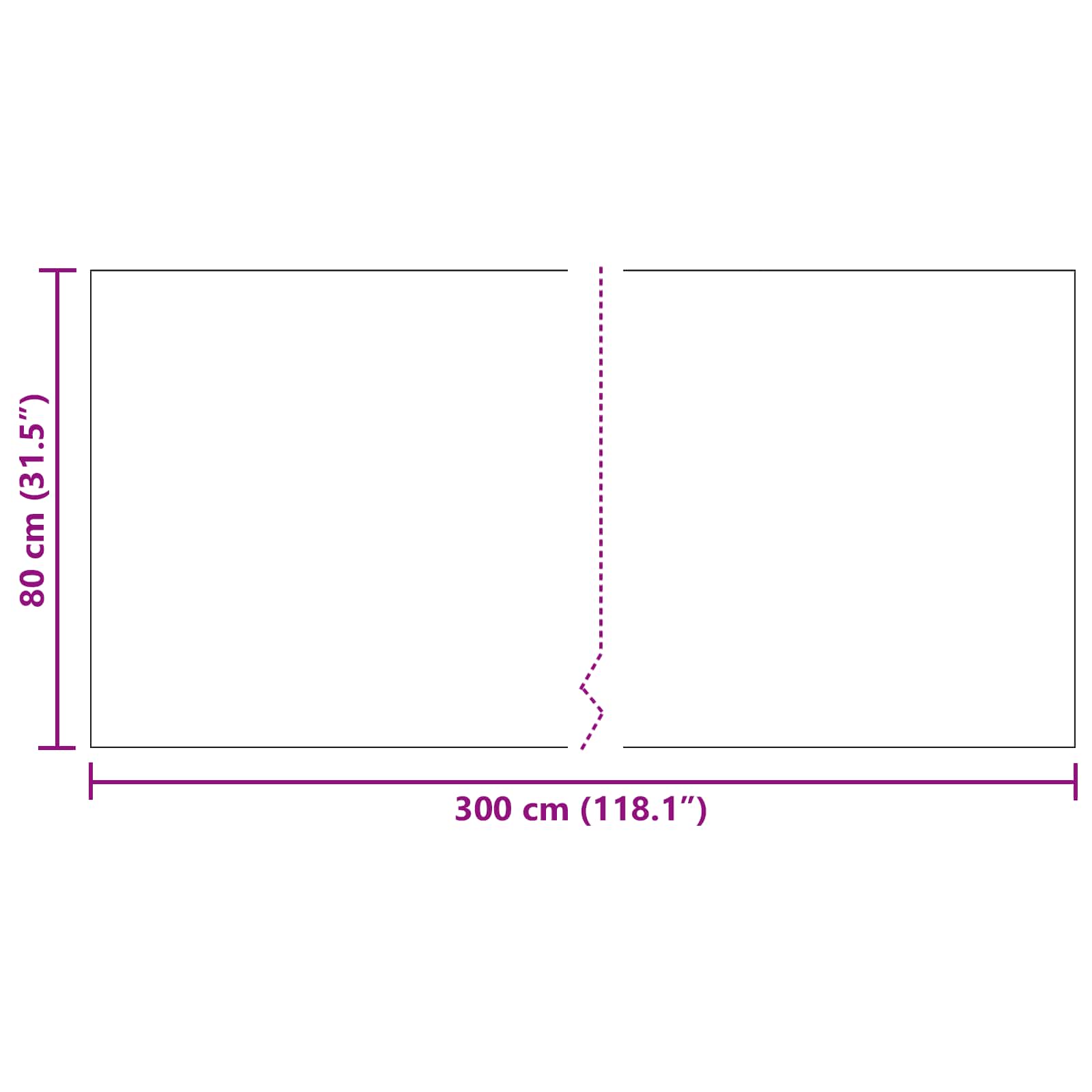 Paklāja celiņš Pelēks 80 x 300 cm audums