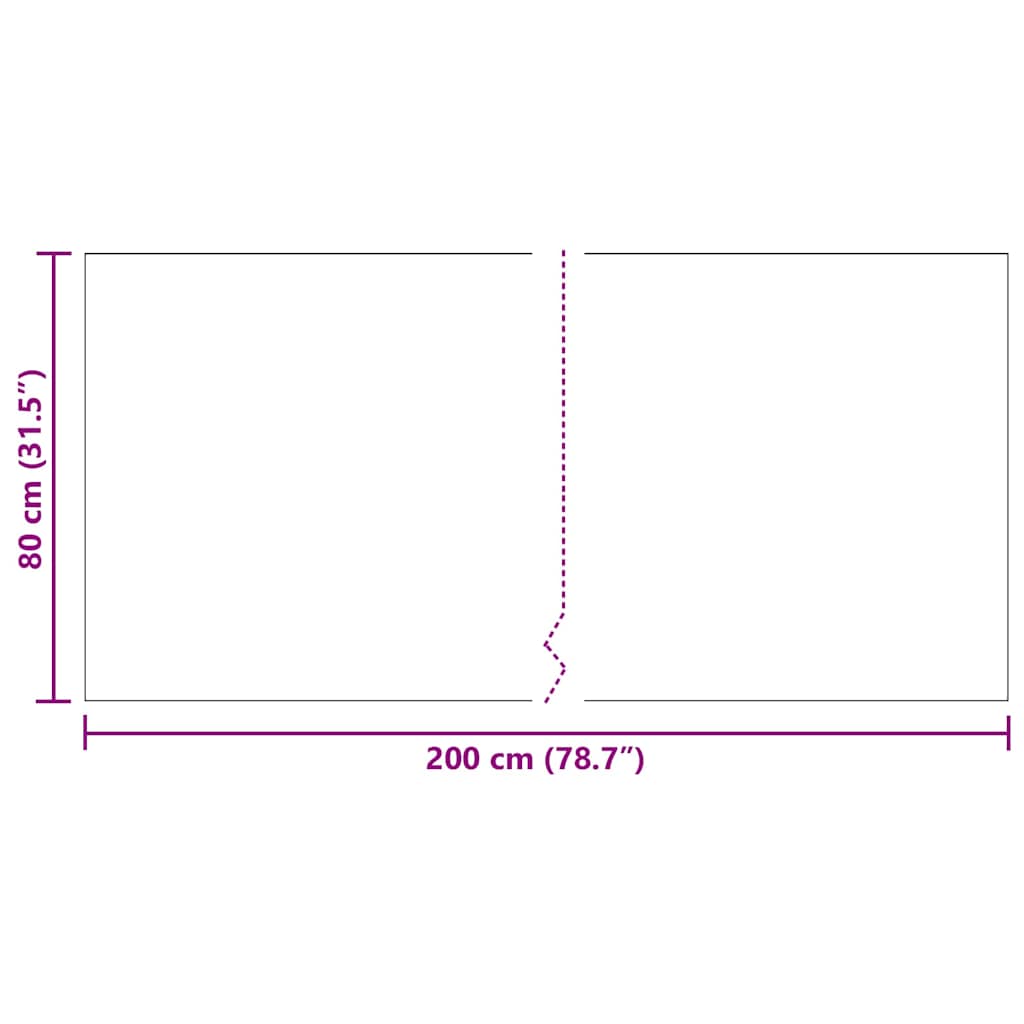 Grīdas paklājs Antracīts 80 x 200 cm audums