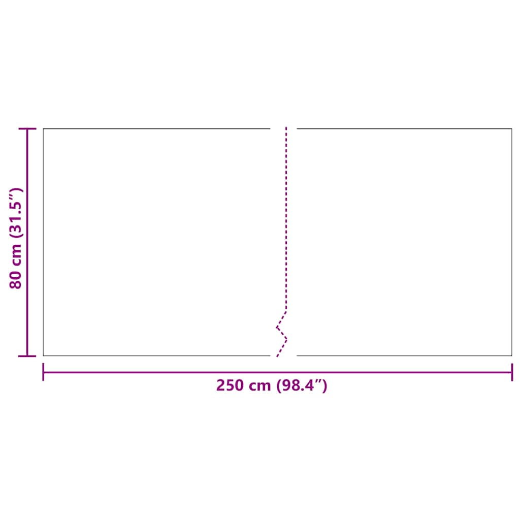 Kilimėlio bėgimo kilimas Šviesiai pilka 80 x 250 cm audinys