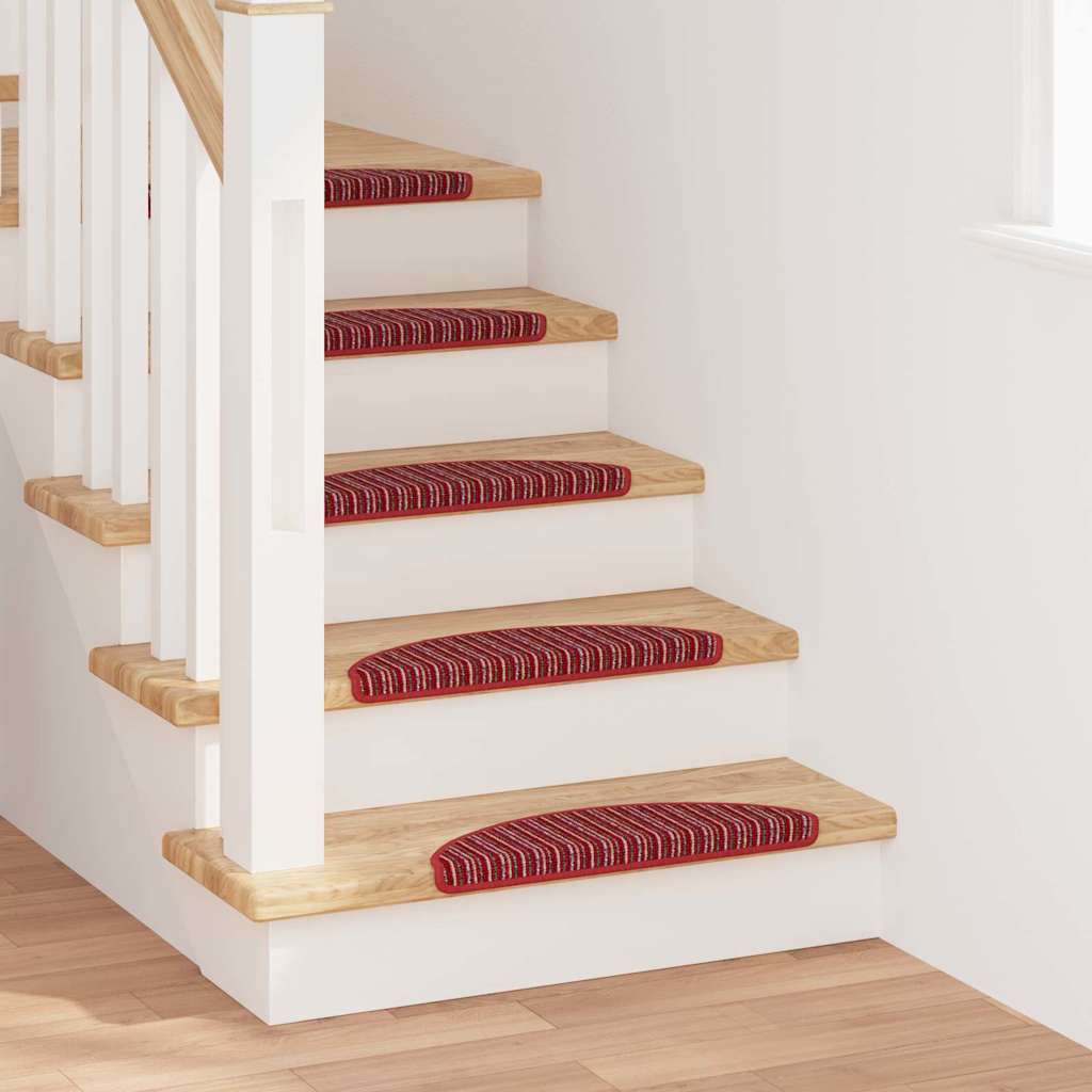 Self-adhesive Stair Mats 15 pcs Red