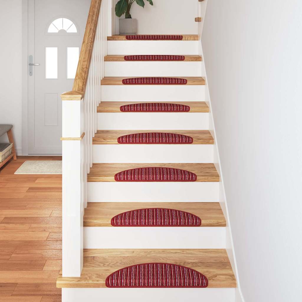 Self-adhesive Stair Mats 15 pcs Red